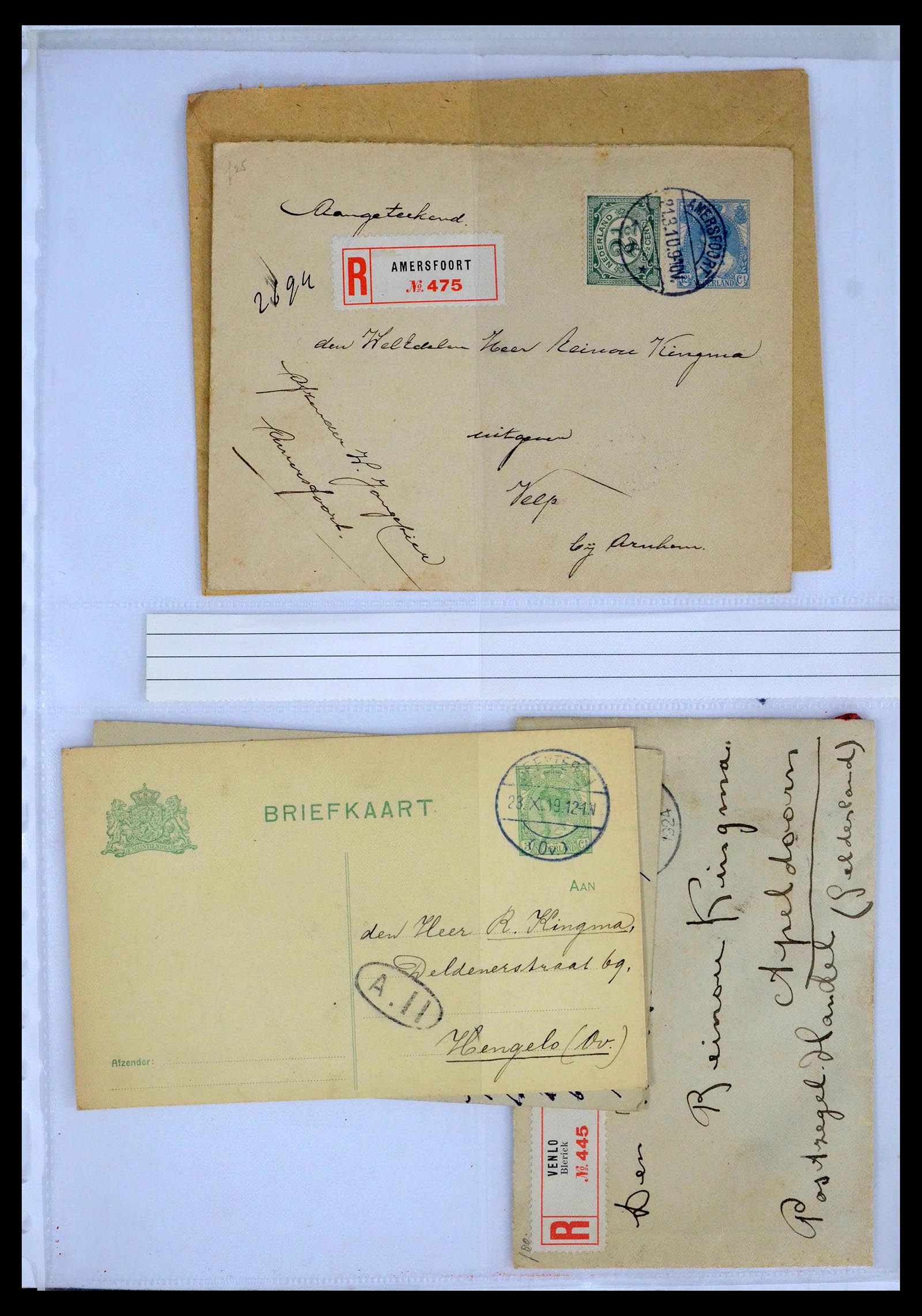39429 0023 - Postzegelverzameling 39429 Nederland brieven 1821-1955.