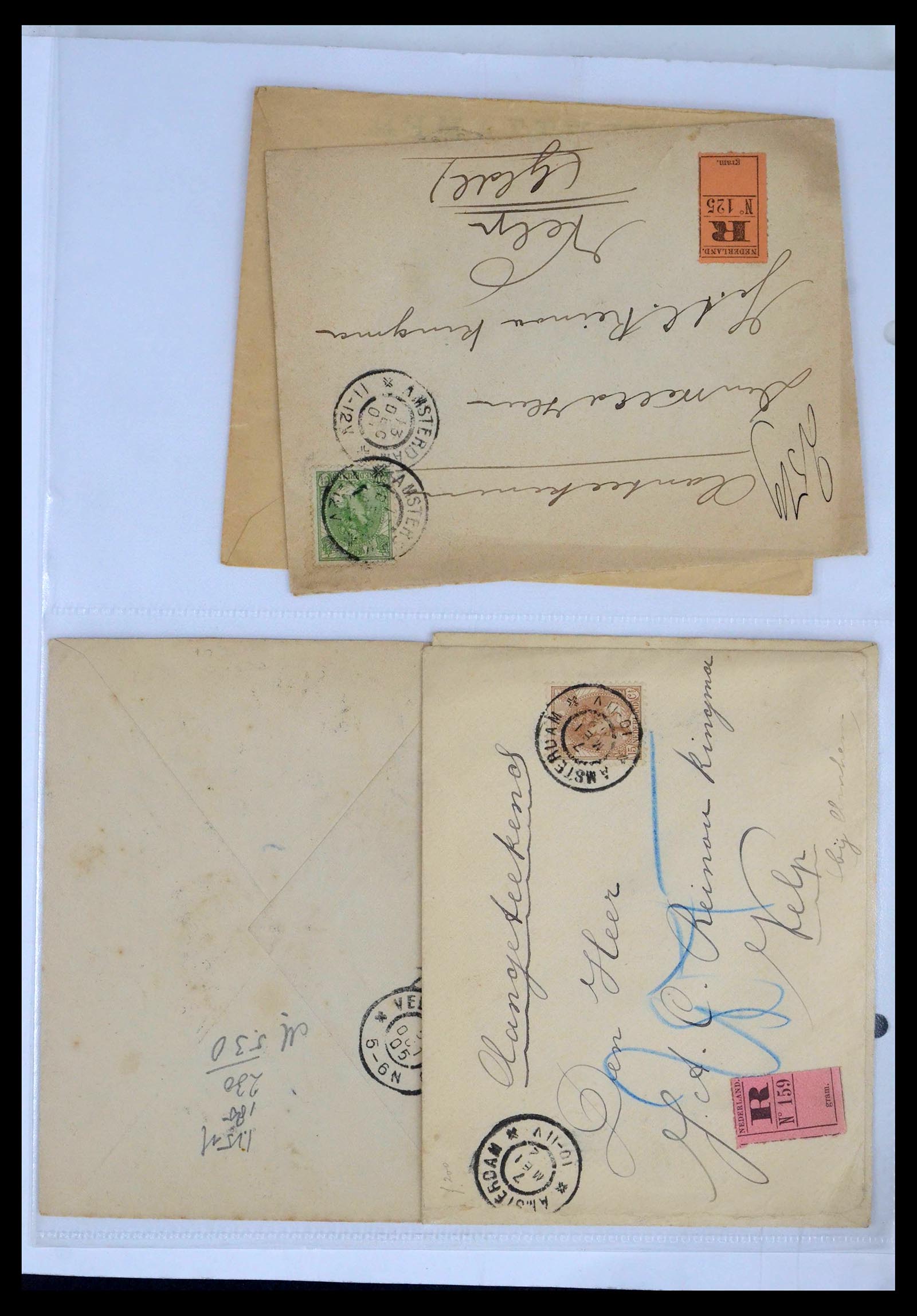 39429 0026 - Postzegelverzameling 39429 Nederland brieven 1821-1955.