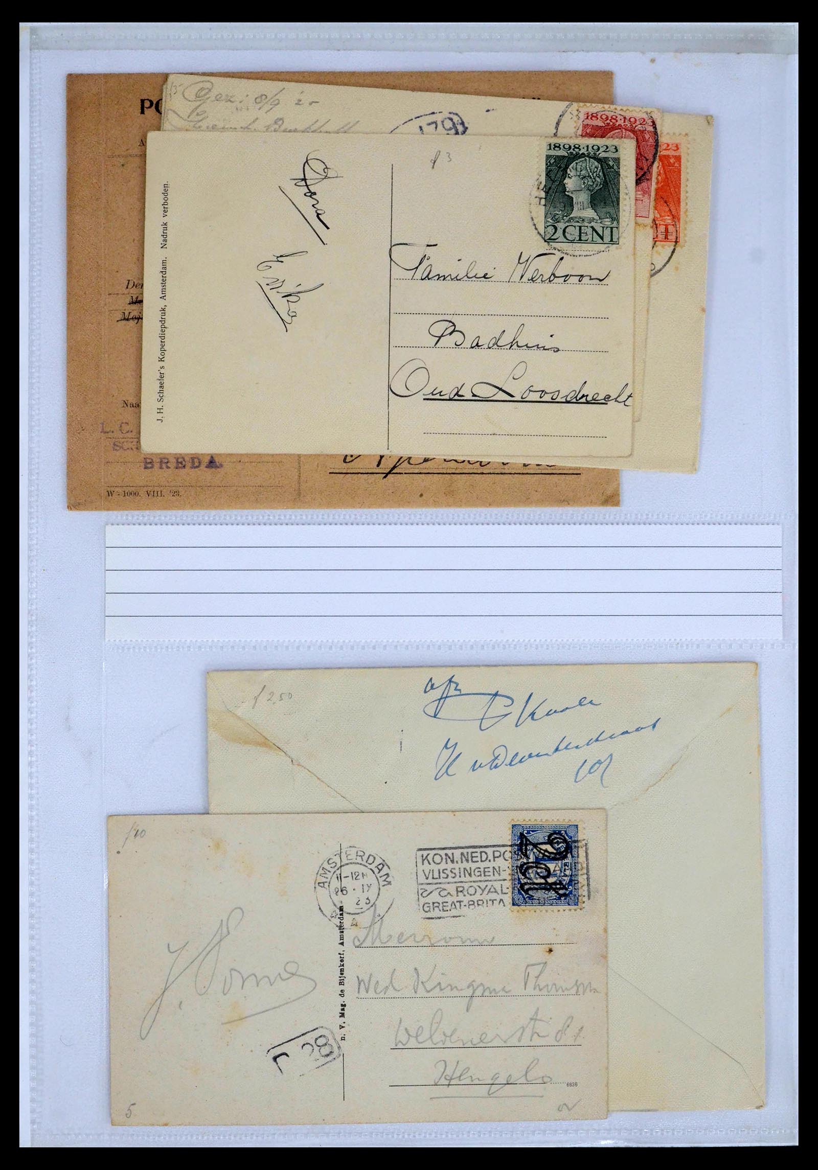 39429 0037 - Stamp collection 39429 Netherlands covers 1821-1955.