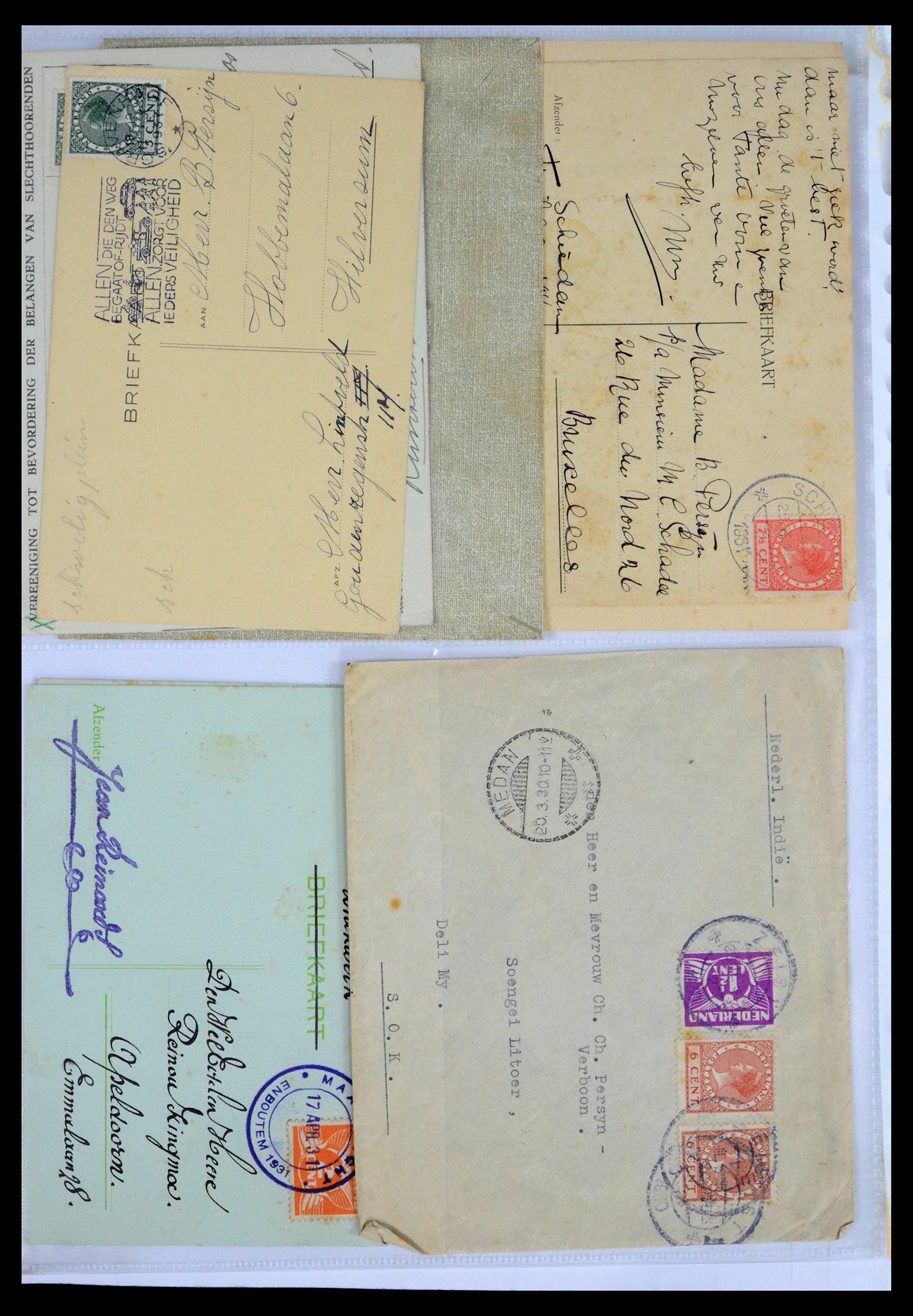 39429 0050 - Stamp collection 39429 Netherlands covers 1821-1955.