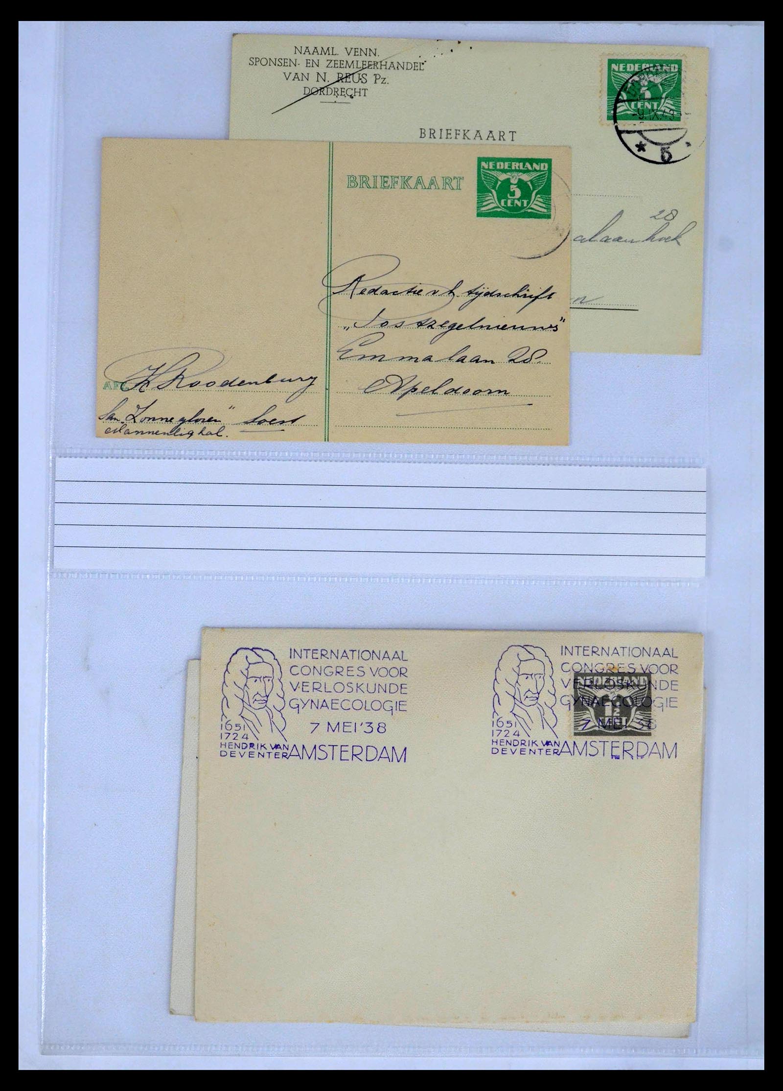 39429 0056 - Stamp collection 39429 Netherlands covers 1821-1955.