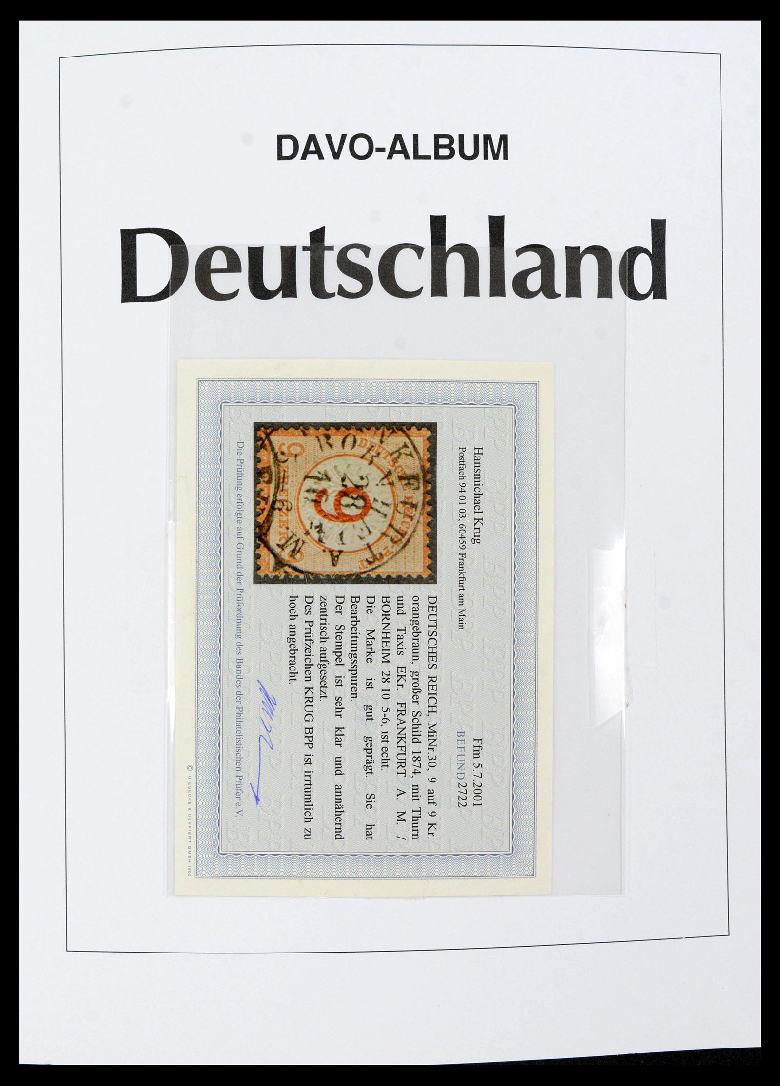 39430 0001 - Postzegelverzameling 39430 Duitse Rijk 1872-1945.