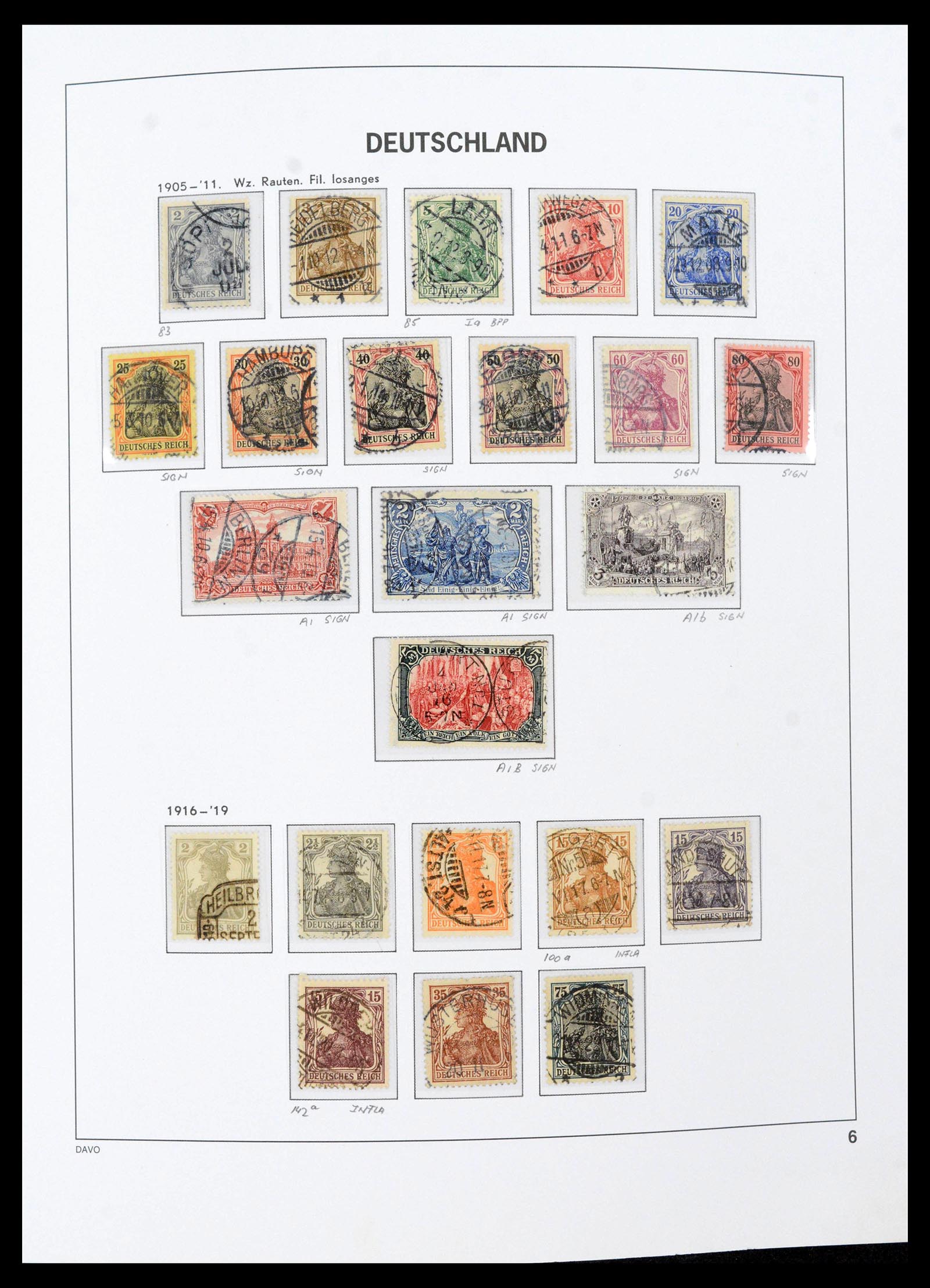 39430 0008 - Stamp collection 39430 German Reich 1872-1945.