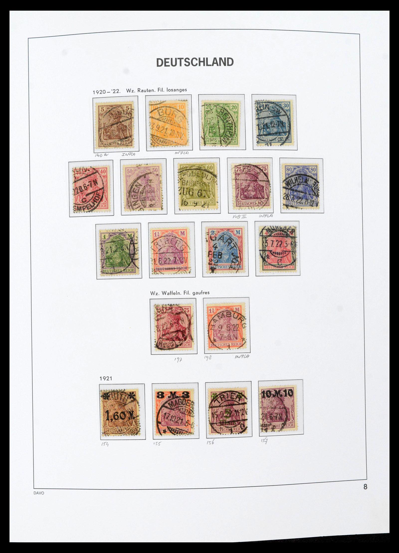 39430 0014 - Stamp collection 39430 German Reich 1872-1945.