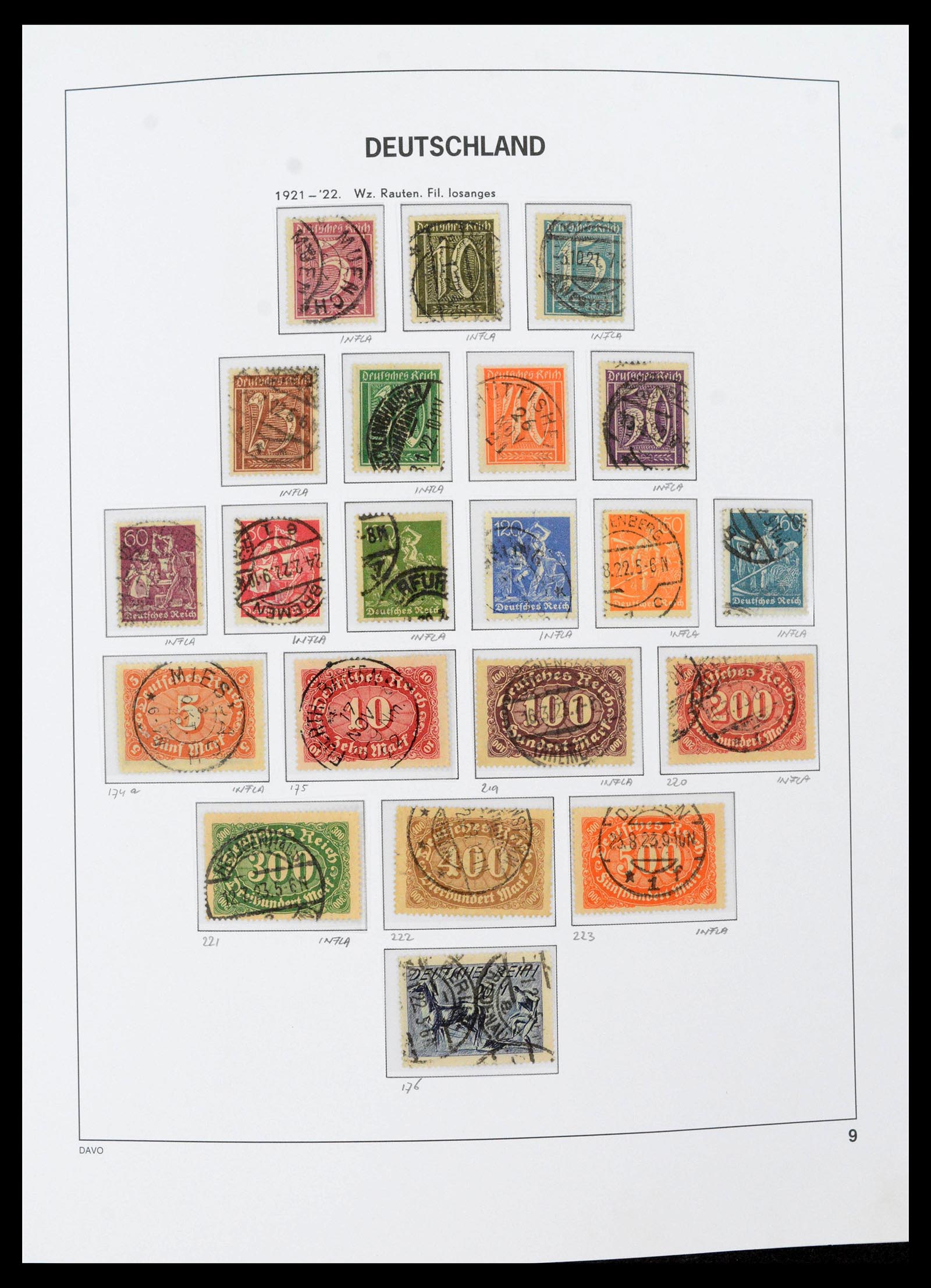 39430 0015 - Stamp collection 39430 German Reich 1872-1945.