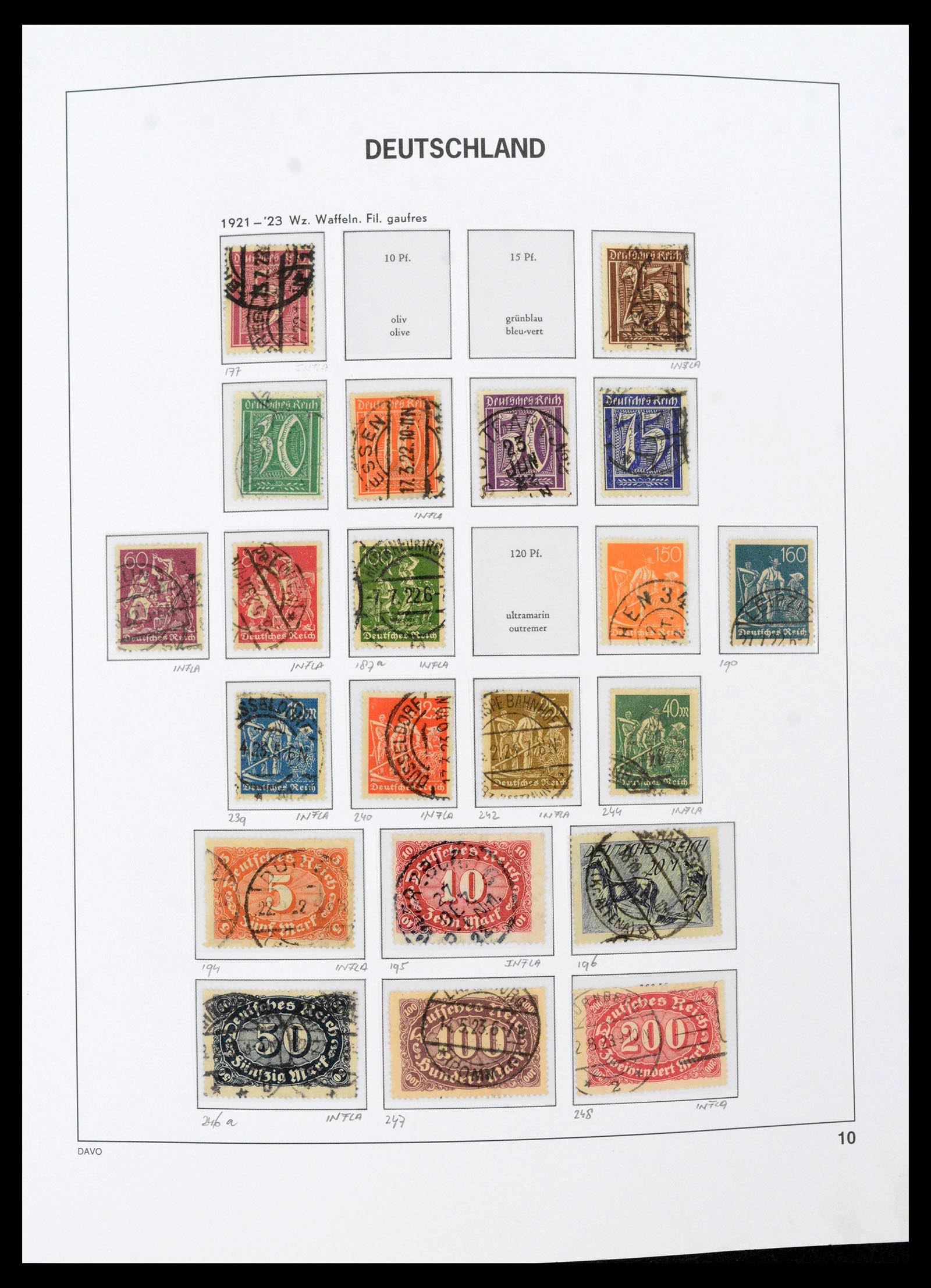 39430 0016 - Stamp collection 39430 German Reich 1872-1945.