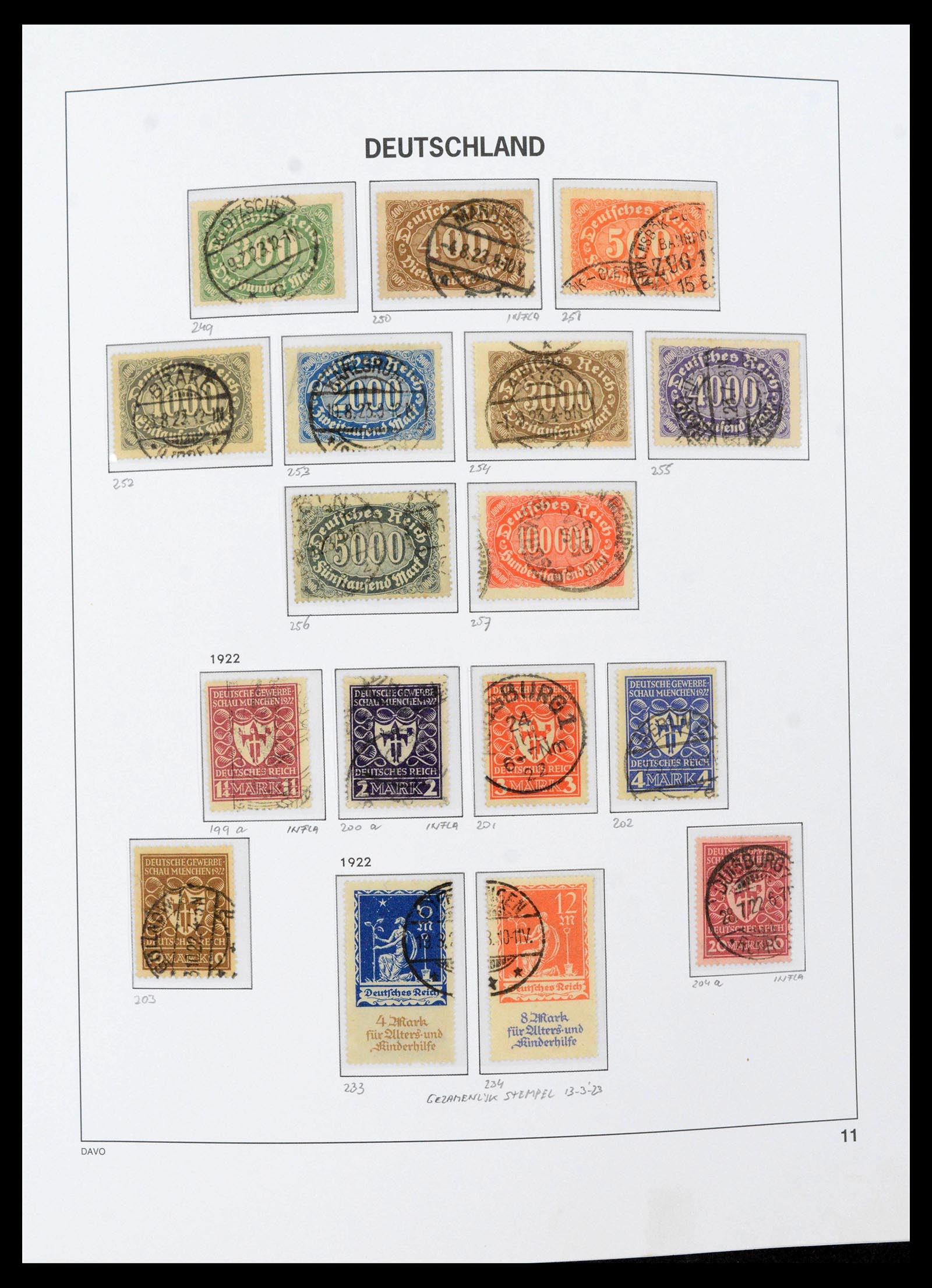 39430 0017 - Stamp collection 39430 German Reich 1872-1945.