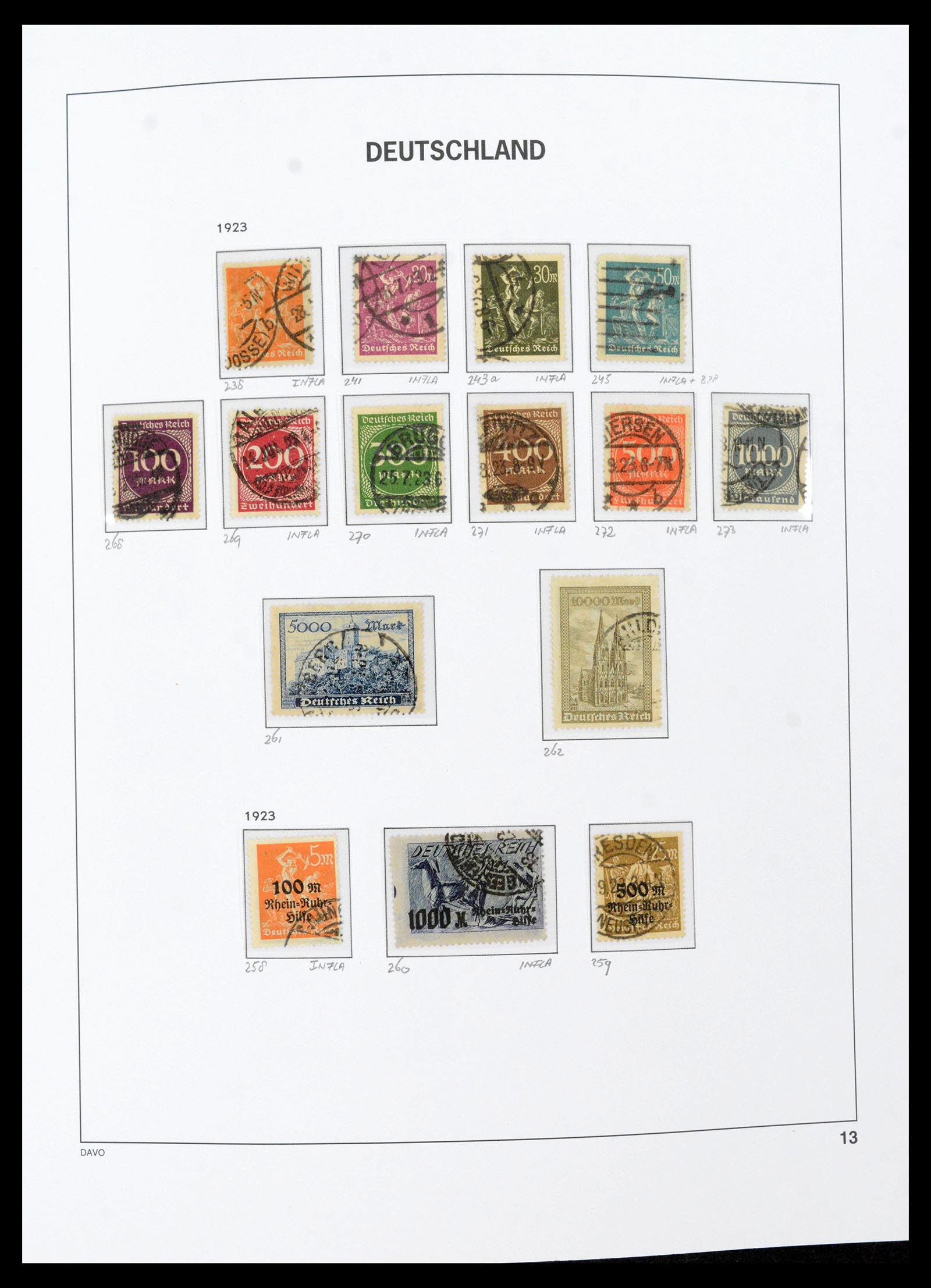 39430 0019 - Stamp collection 39430 German Reich 1872-1945.