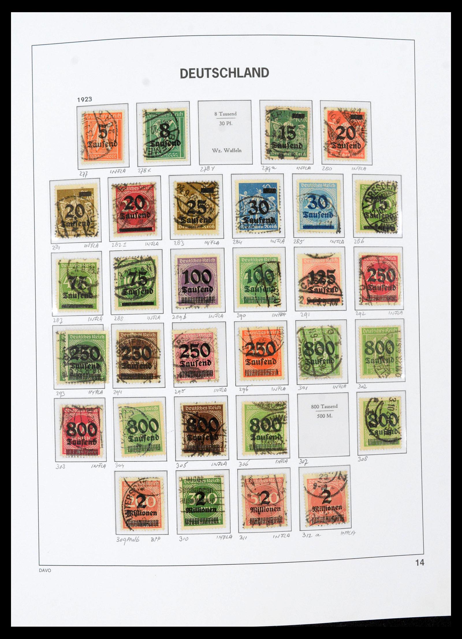 39430 0020 - Stamp collection 39430 German Reich 1872-1945.