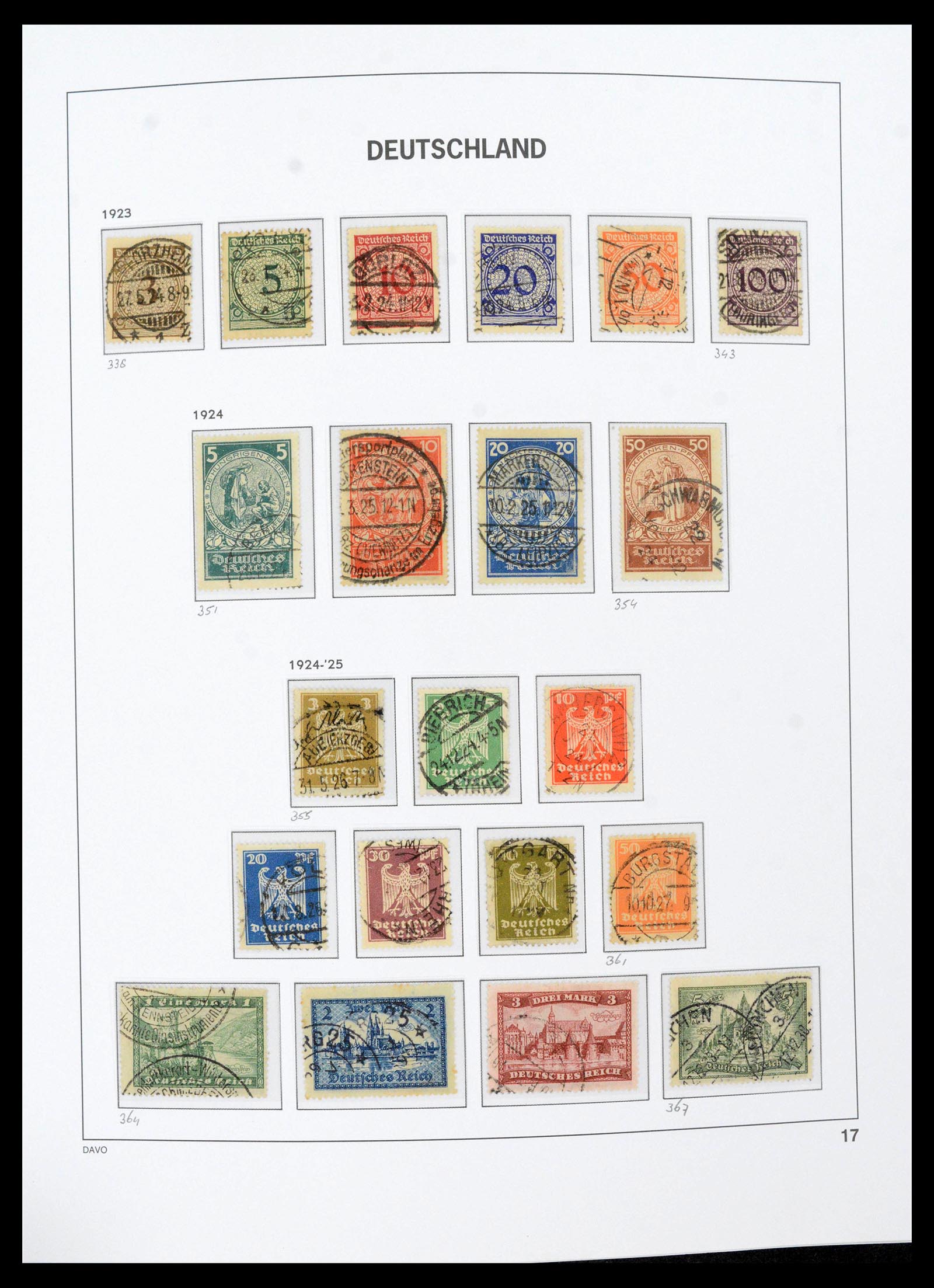 39430 0023 - Stamp collection 39430 German Reich 1872-1945.