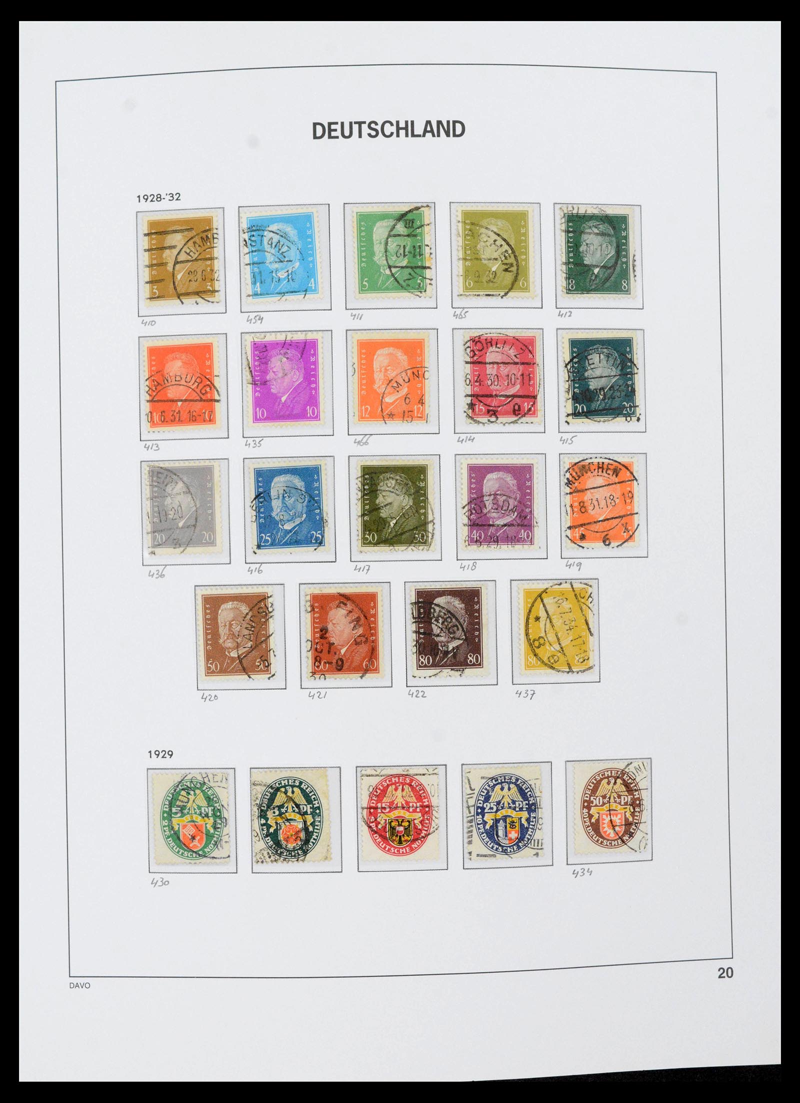 39430 0026 - Stamp collection 39430 German Reich 1872-1945.