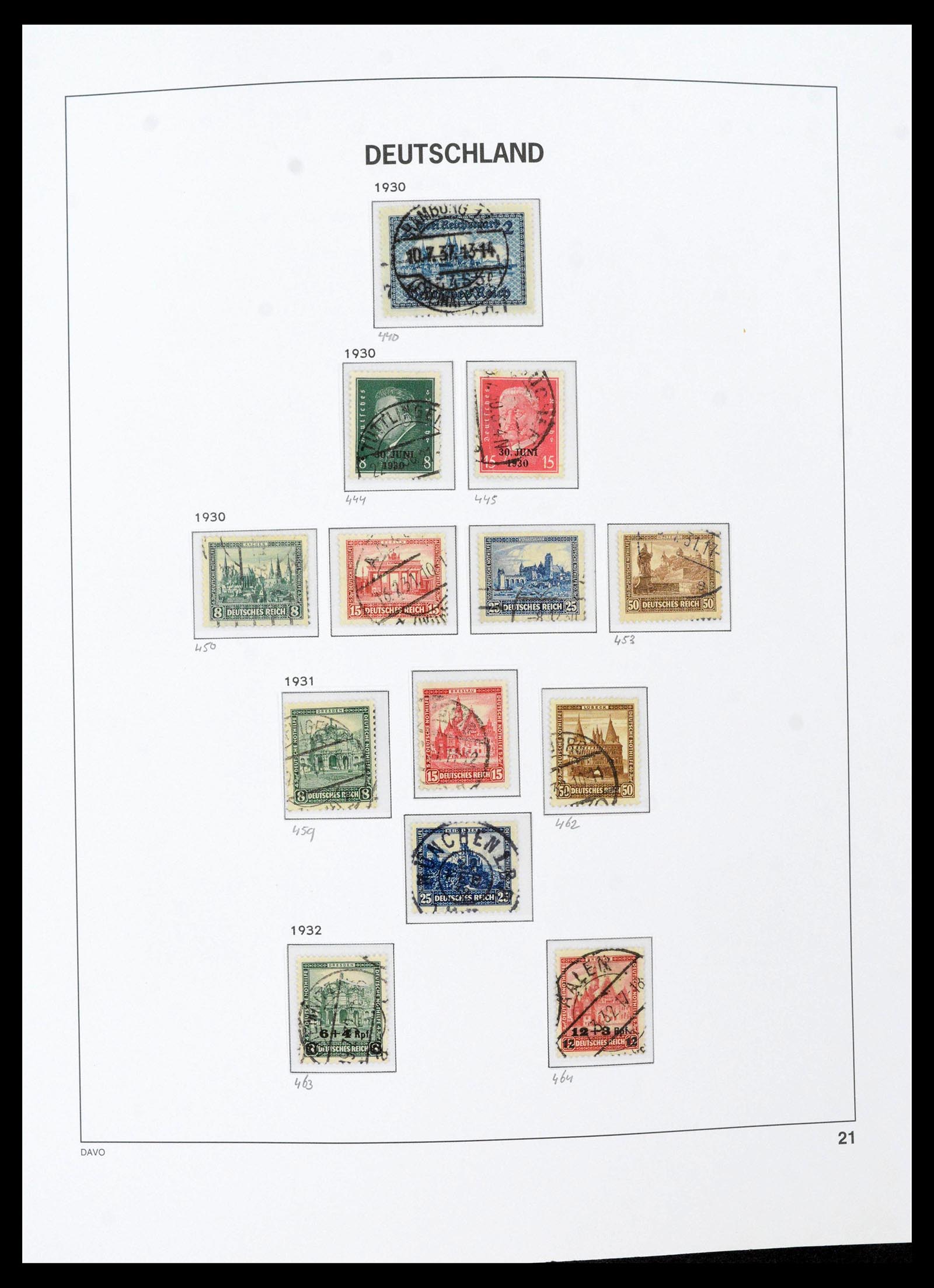 39430 0027 - Stamp collection 39430 German Reich 1872-1945.