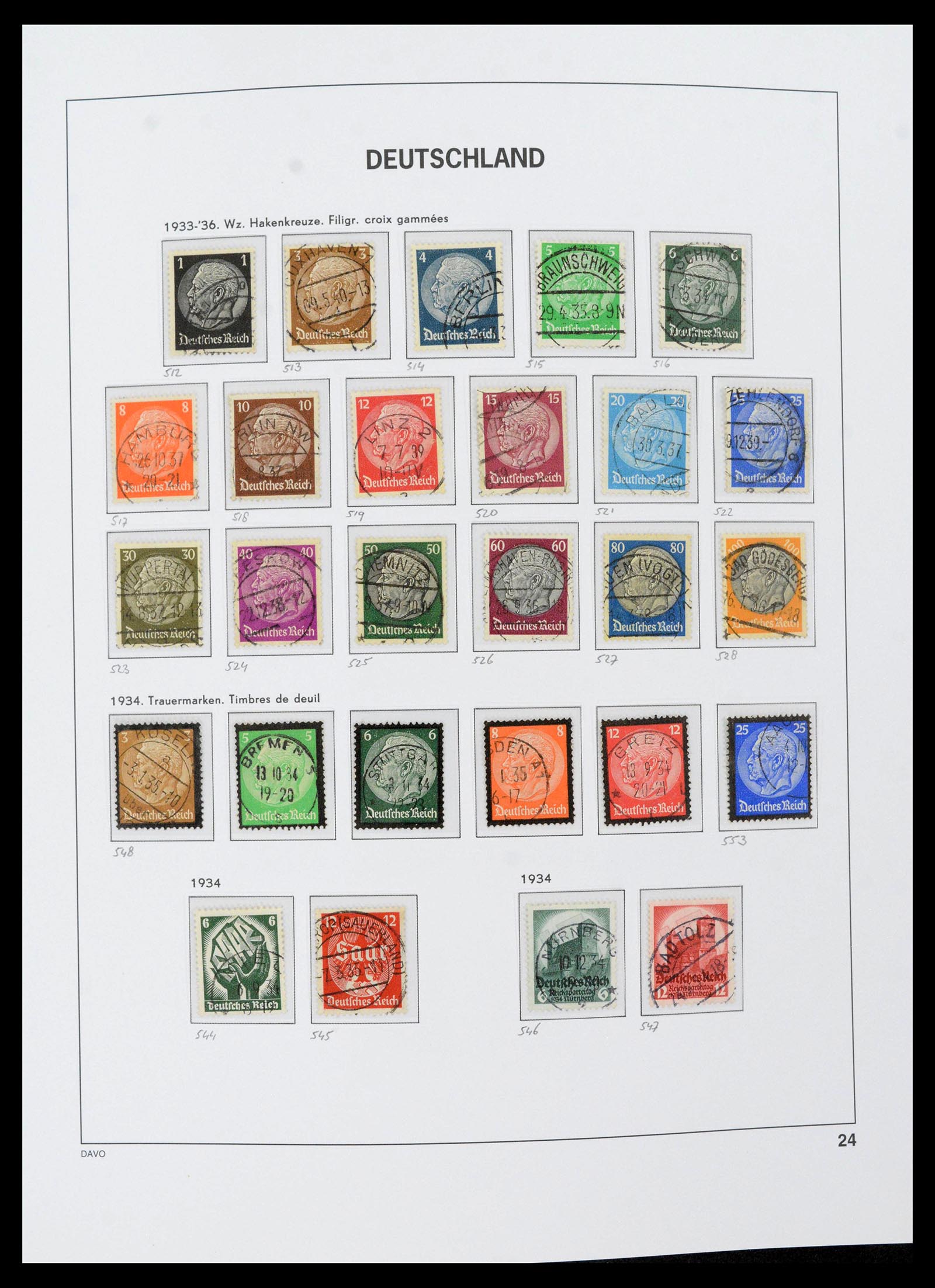 39430 0030 - Postzegelverzameling 39430 Duitse Rijk 1872-1945.