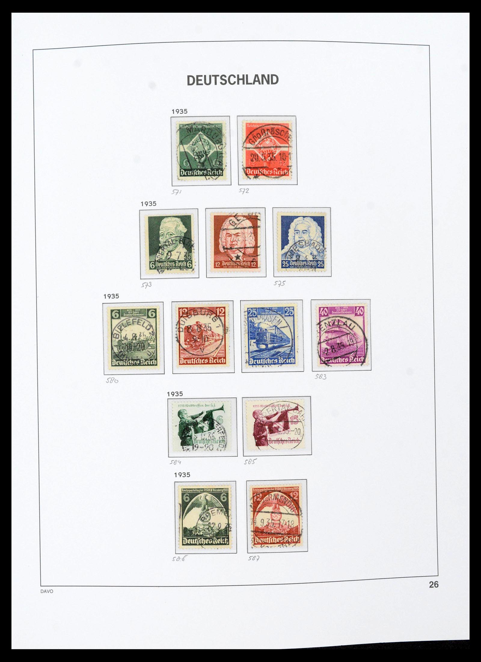 39430 0032 - Postzegelverzameling 39430 Duitse Rijk 1872-1945.