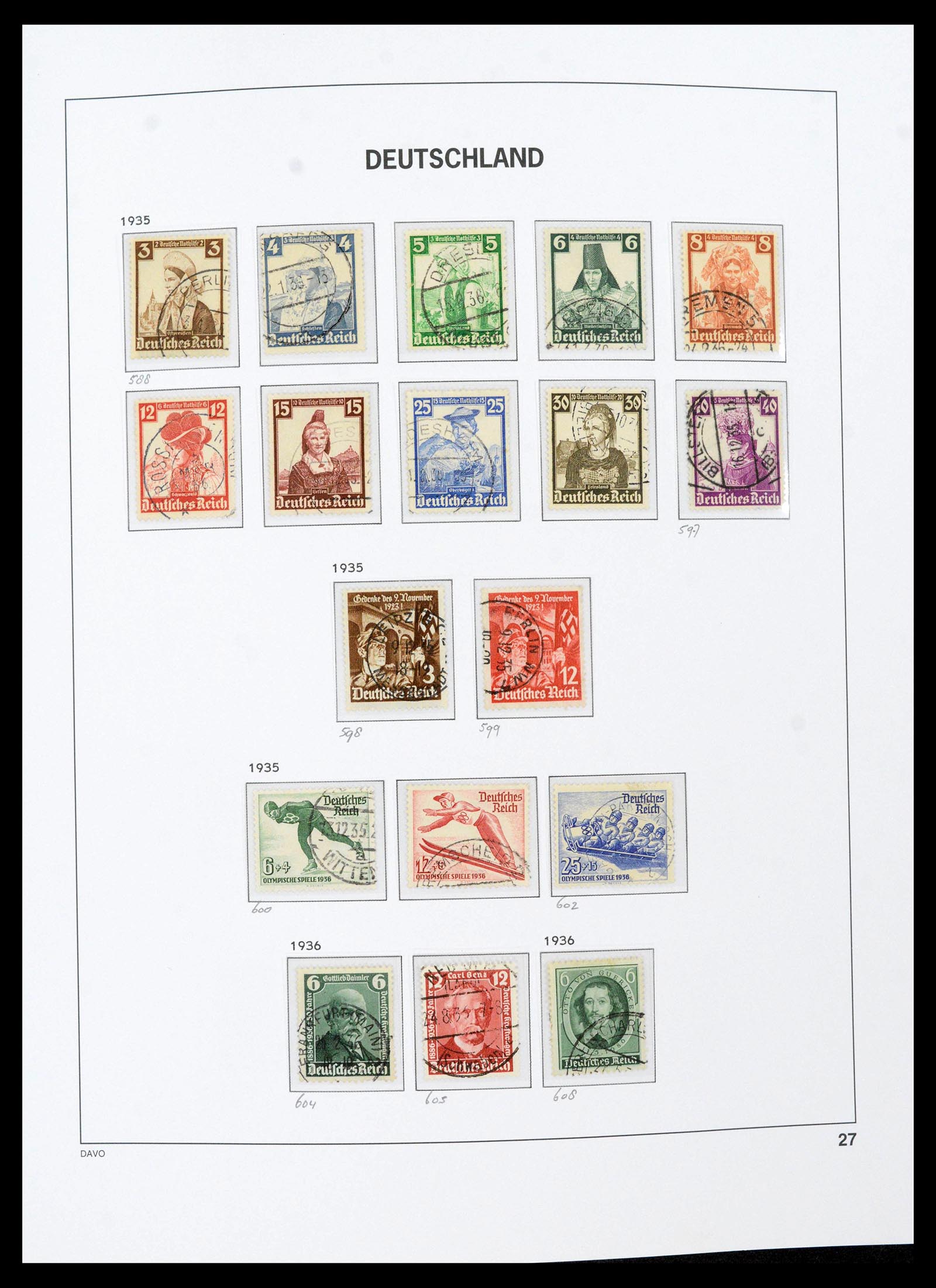 39430 0033 - Stamp collection 39430 German Reich 1872-1945.