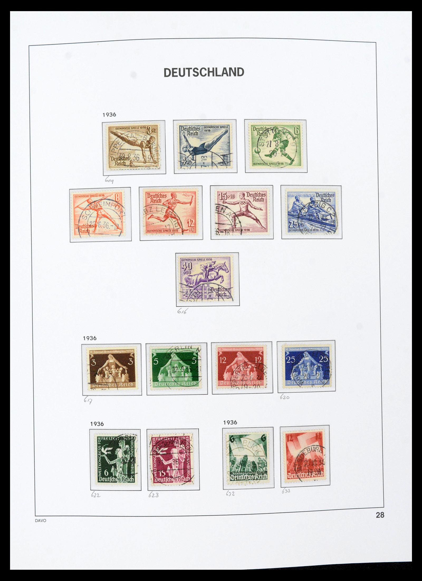 39430 0034 - Stamp collection 39430 German Reich 1872-1945.