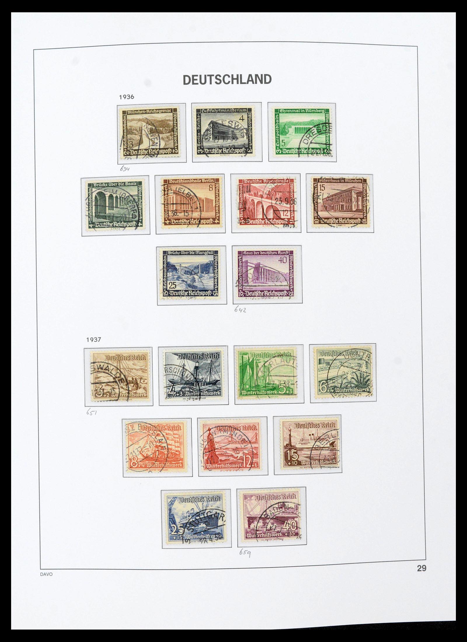 39430 0035 - Postzegelverzameling 39430 Duitse Rijk 1872-1945.