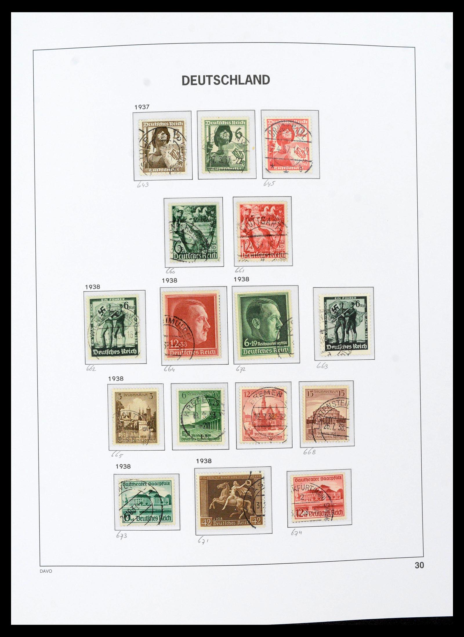 39430 0036 - Stamp collection 39430 German Reich 1872-1945.