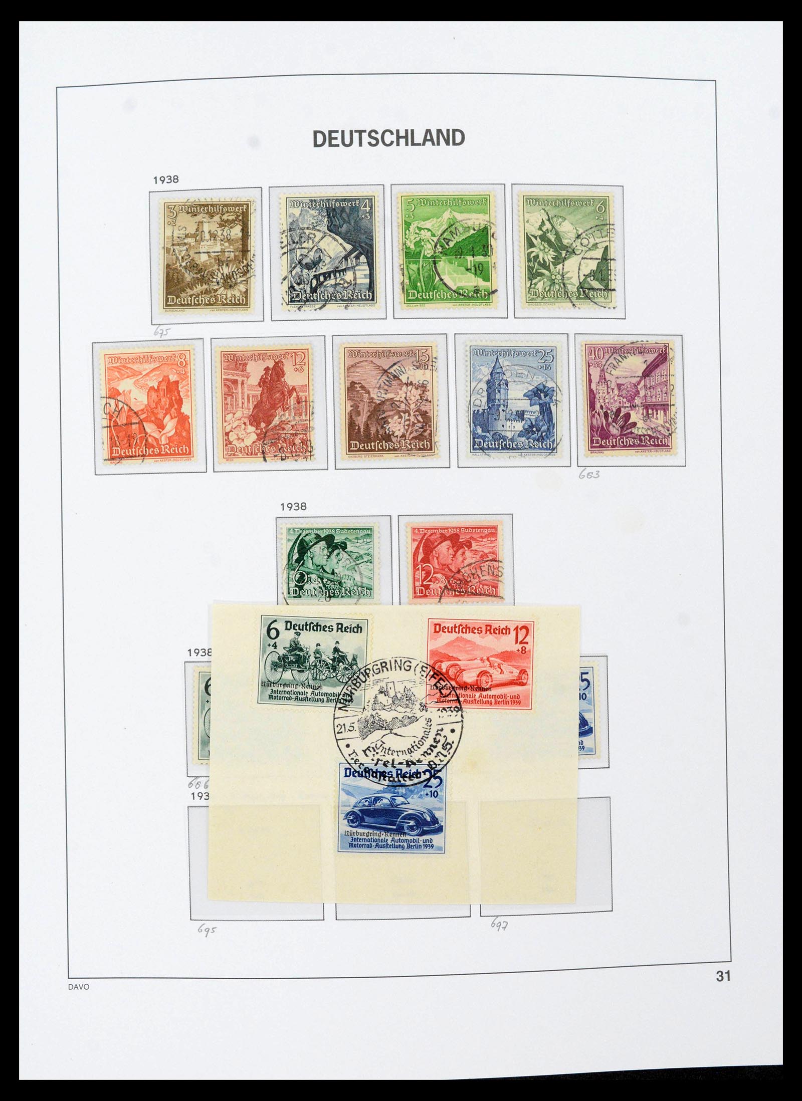 39430 0037 - Stamp collection 39430 German Reich 1872-1945.
