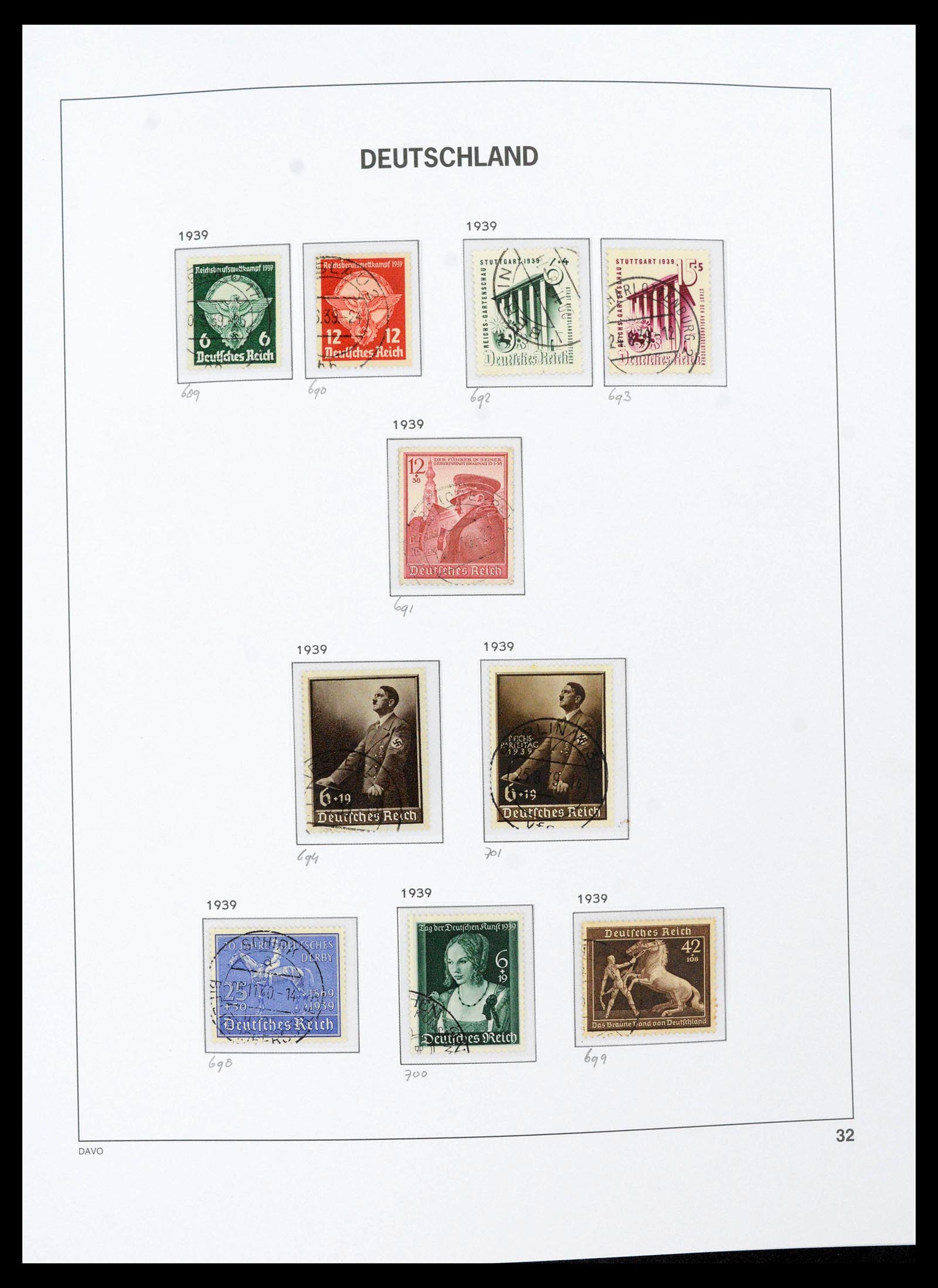 39430 0038 - Postzegelverzameling 39430 Duitse Rijk 1872-1945.