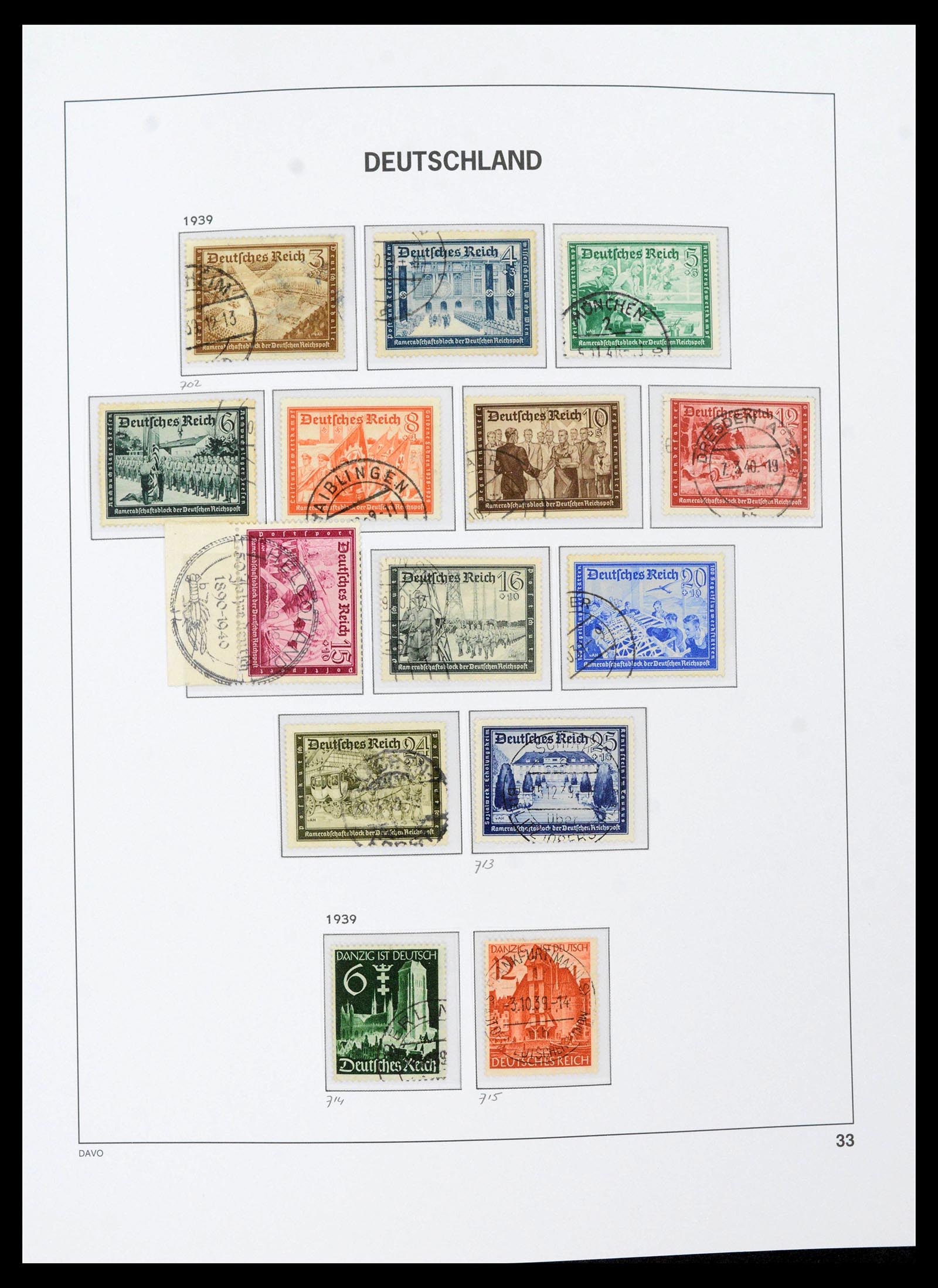 39430 0039 - Postzegelverzameling 39430 Duitse Rijk 1872-1945.