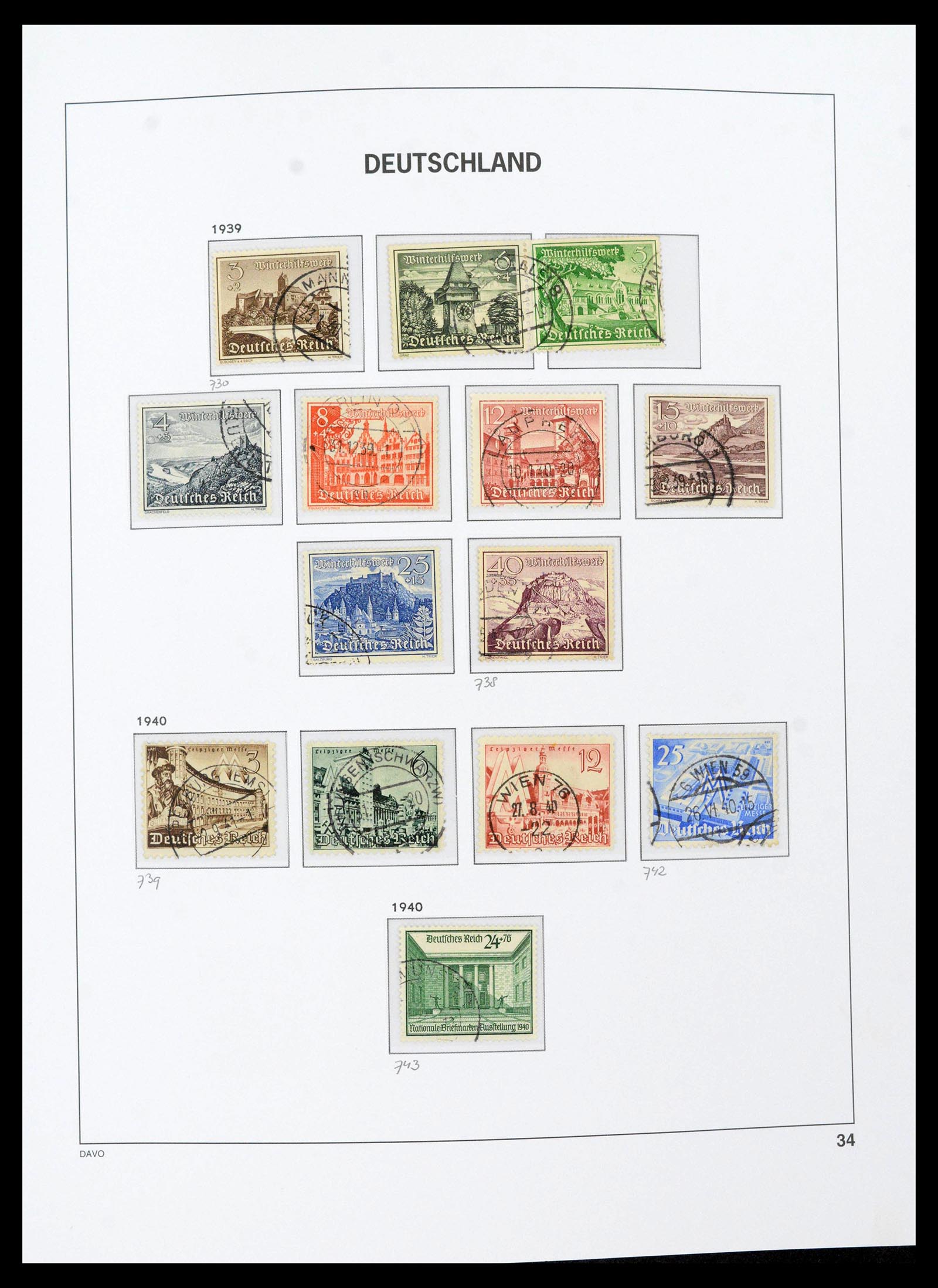 39430 0041 - Stamp collection 39430 German Reich 1872-1945.