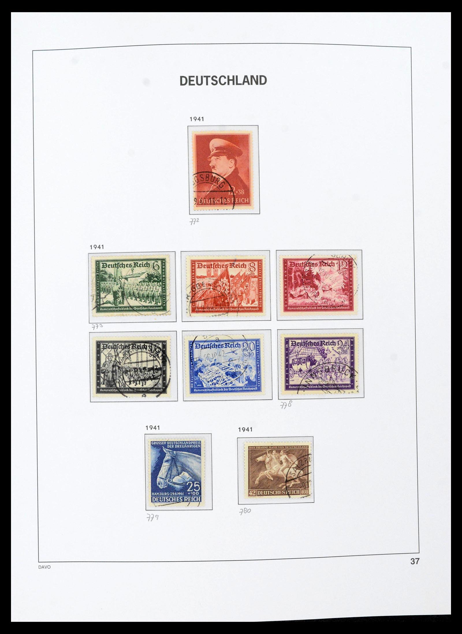 39430 0044 - Stamp collection 39430 German Reich 1872-1945.