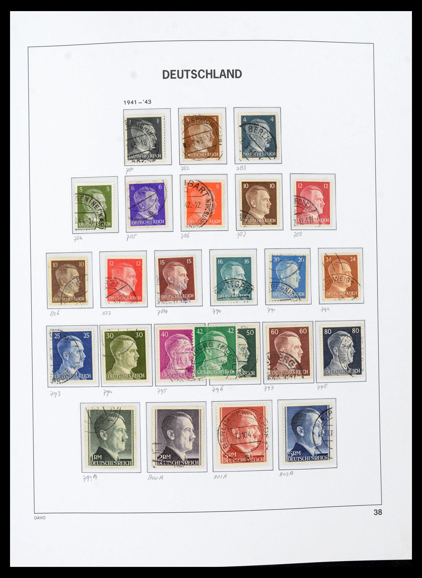 39430 0045 - Stamp collection 39430 German Reich 1872-1945.