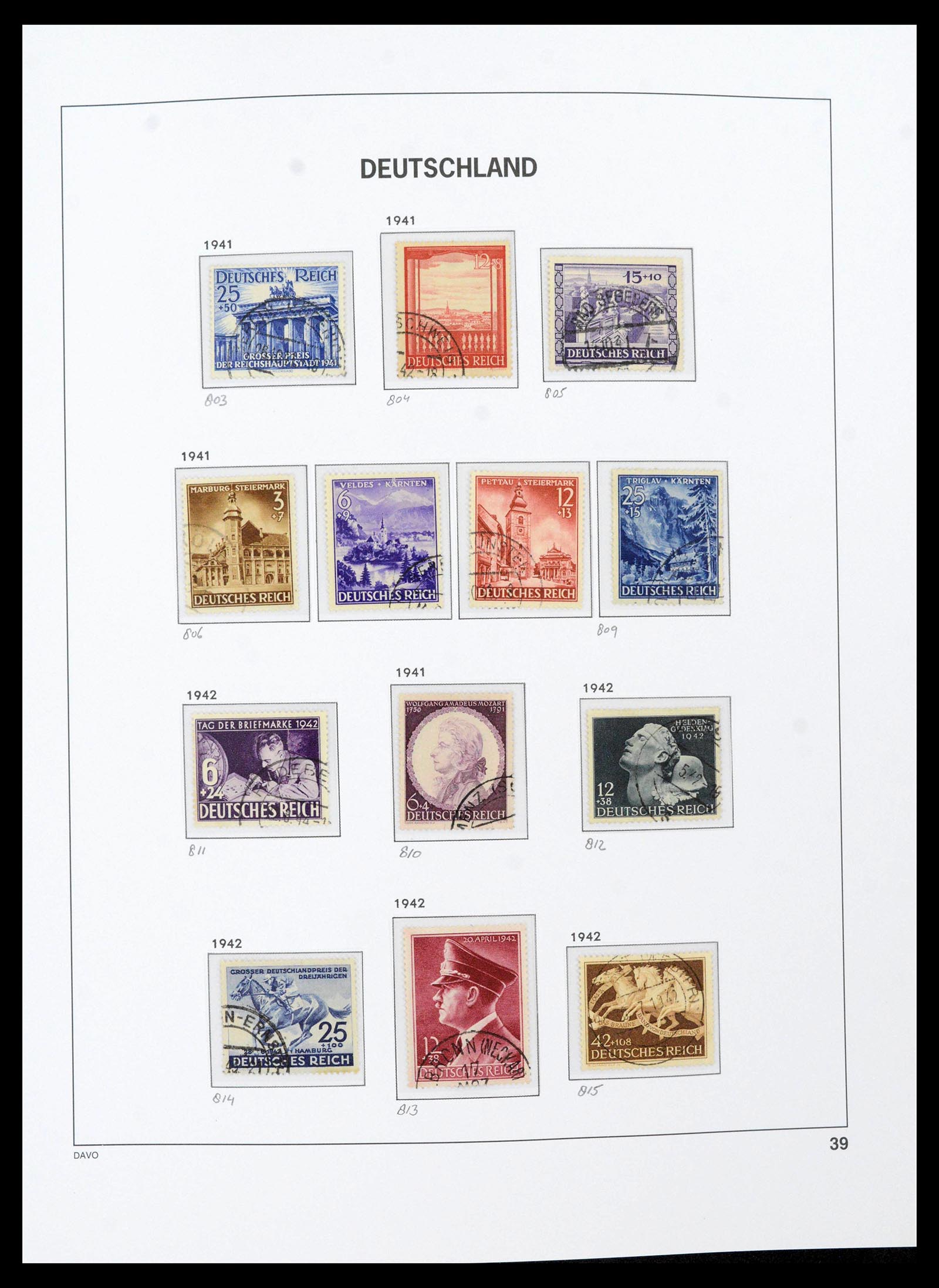 39430 0046 - Stamp collection 39430 German Reich 1872-1945.