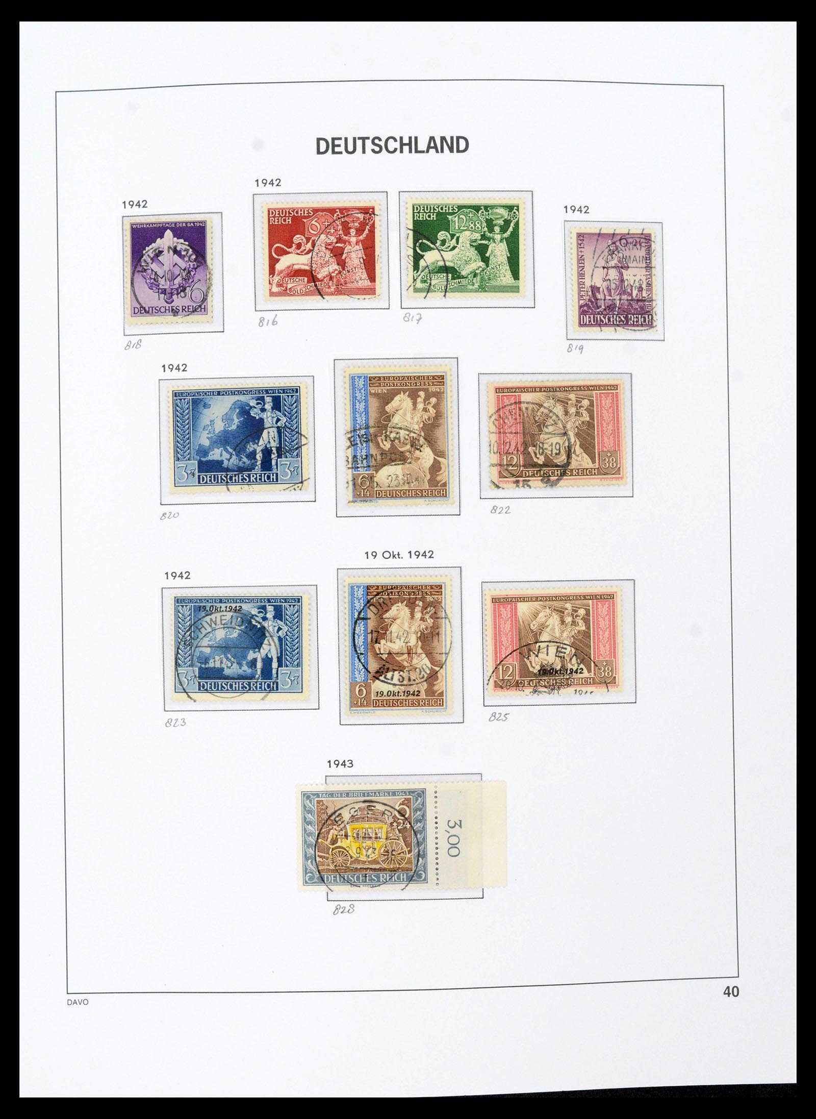 39430 0047 - Stamp collection 39430 German Reich 1872-1945.