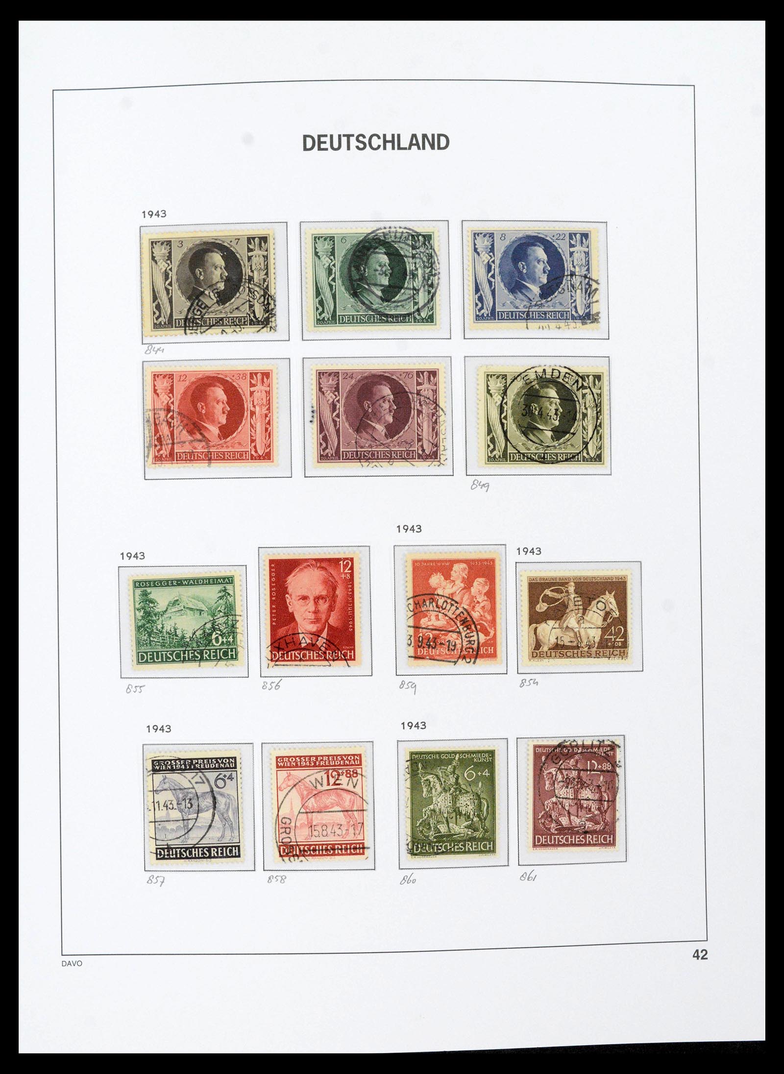 39430 0049 - Stamp collection 39430 German Reich 1872-1945.