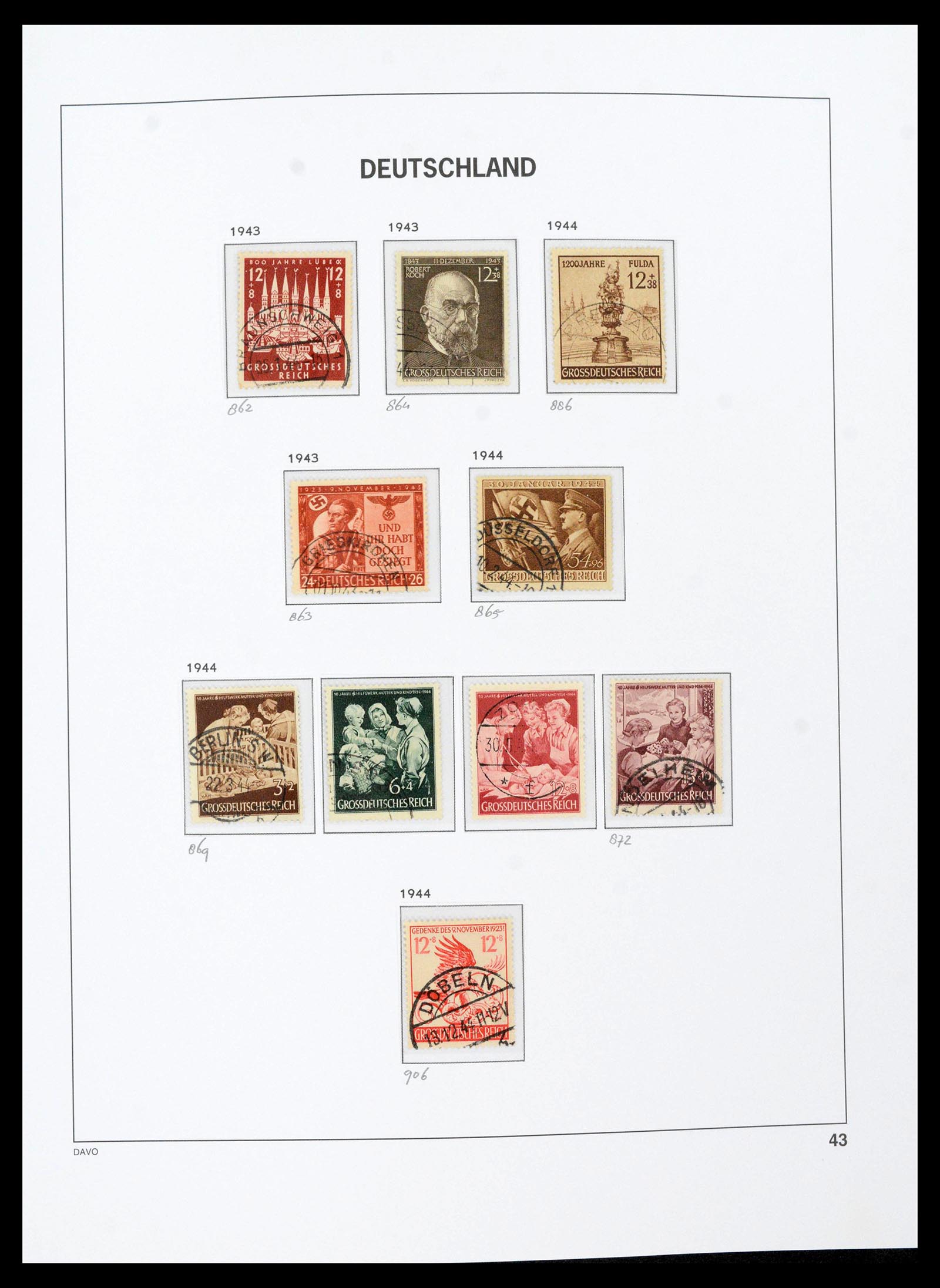 39430 0050 - Stamp collection 39430 German Reich 1872-1945.