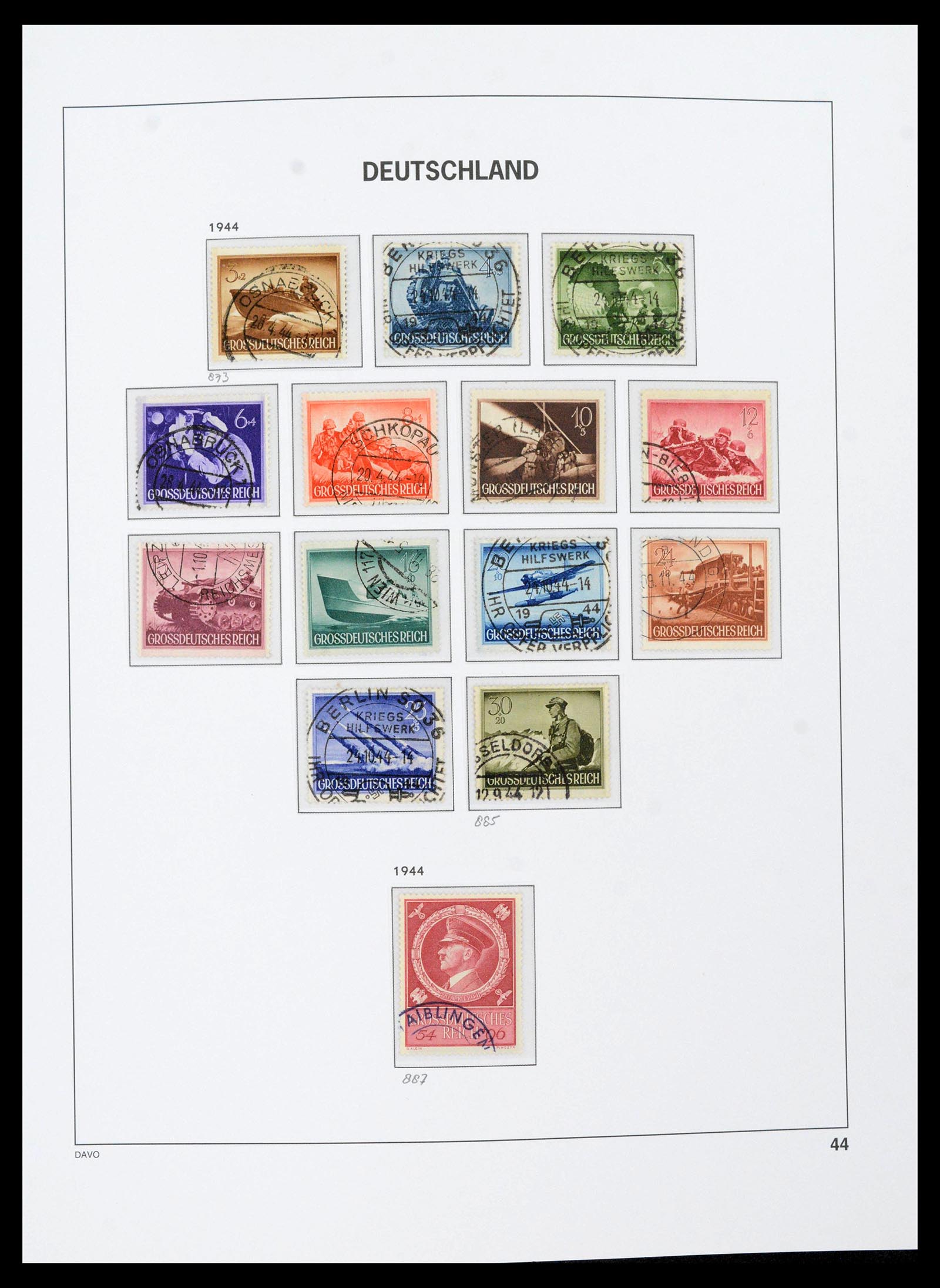 39430 0051 - Stamp collection 39430 German Reich 1872-1945.