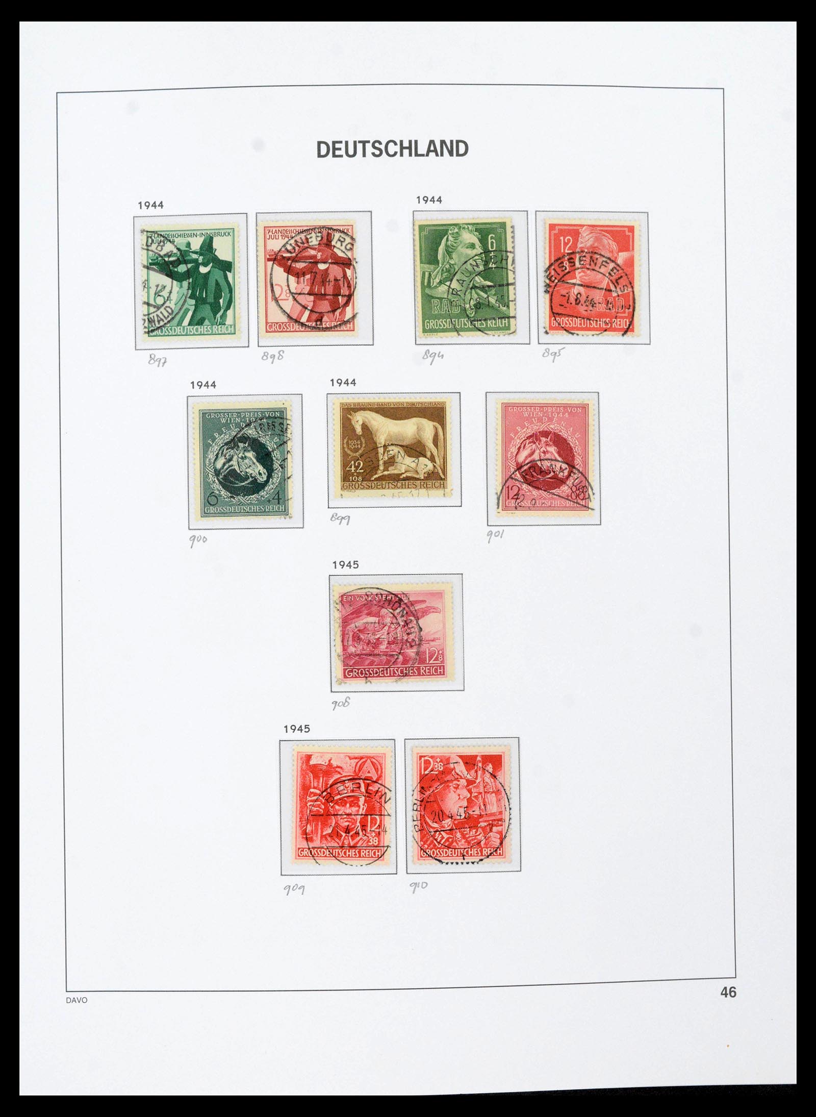 39430 0053 - Stamp collection 39430 German Reich 1872-1945.