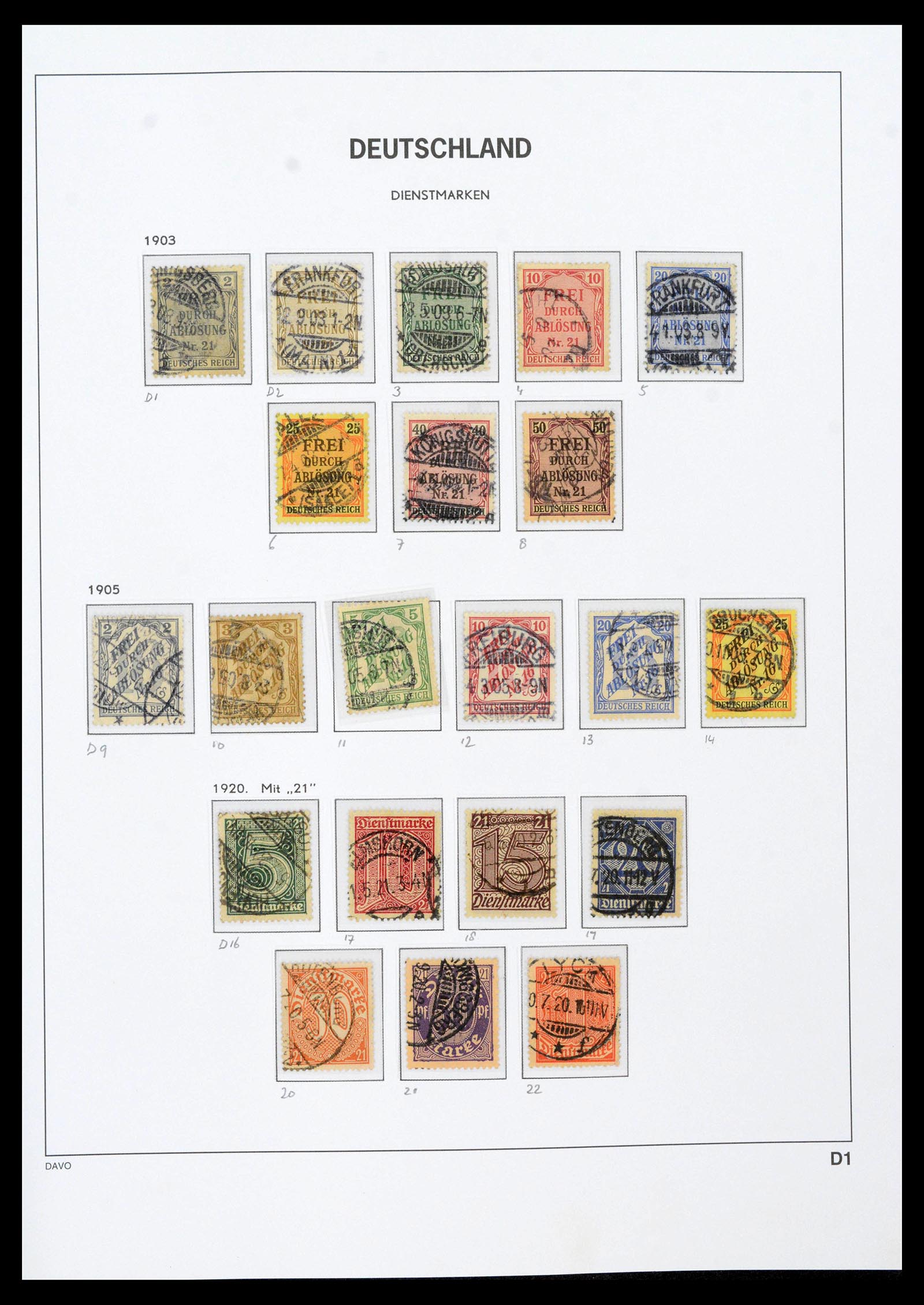 39430 0066 - Stamp collection 39430 German Reich 1872-1945.