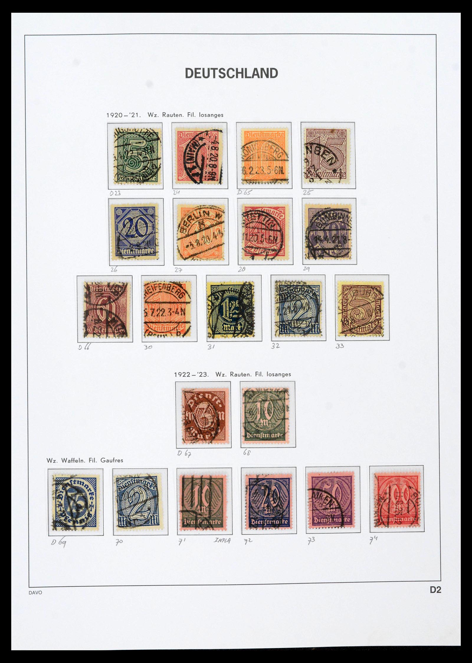 39430 0067 - Stamp collection 39430 German Reich 1872-1945.