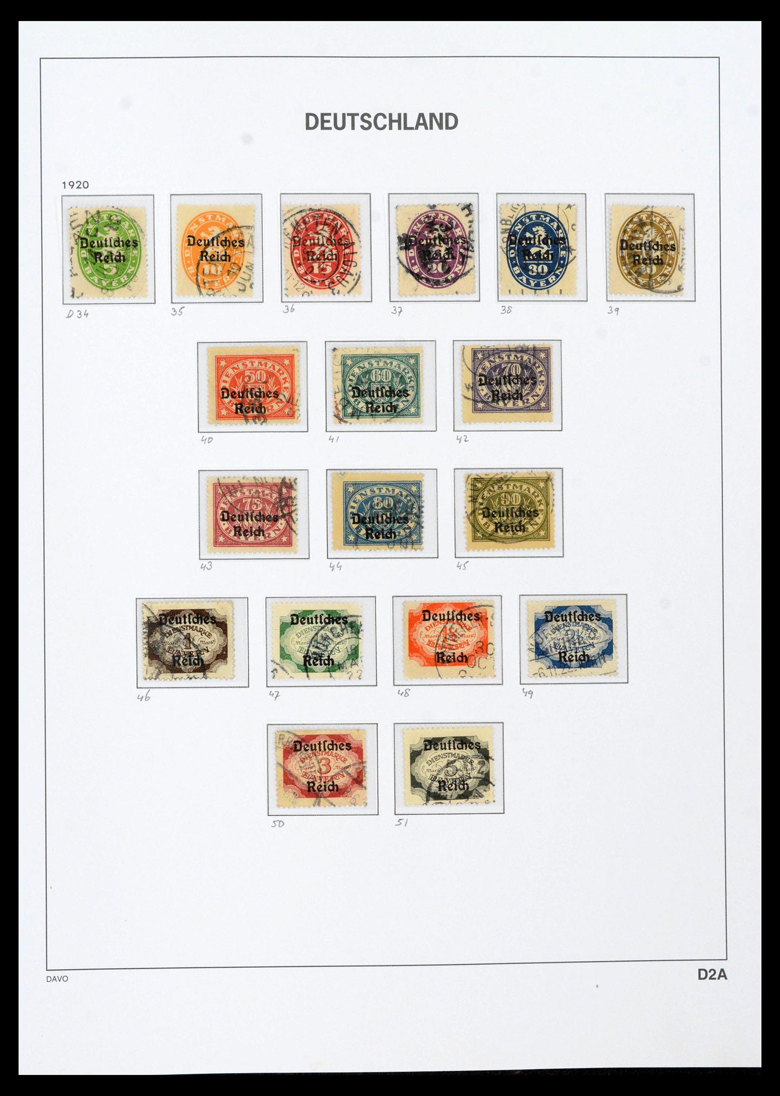 39430 0068 - Stamp collection 39430 German Reich 1872-1945.