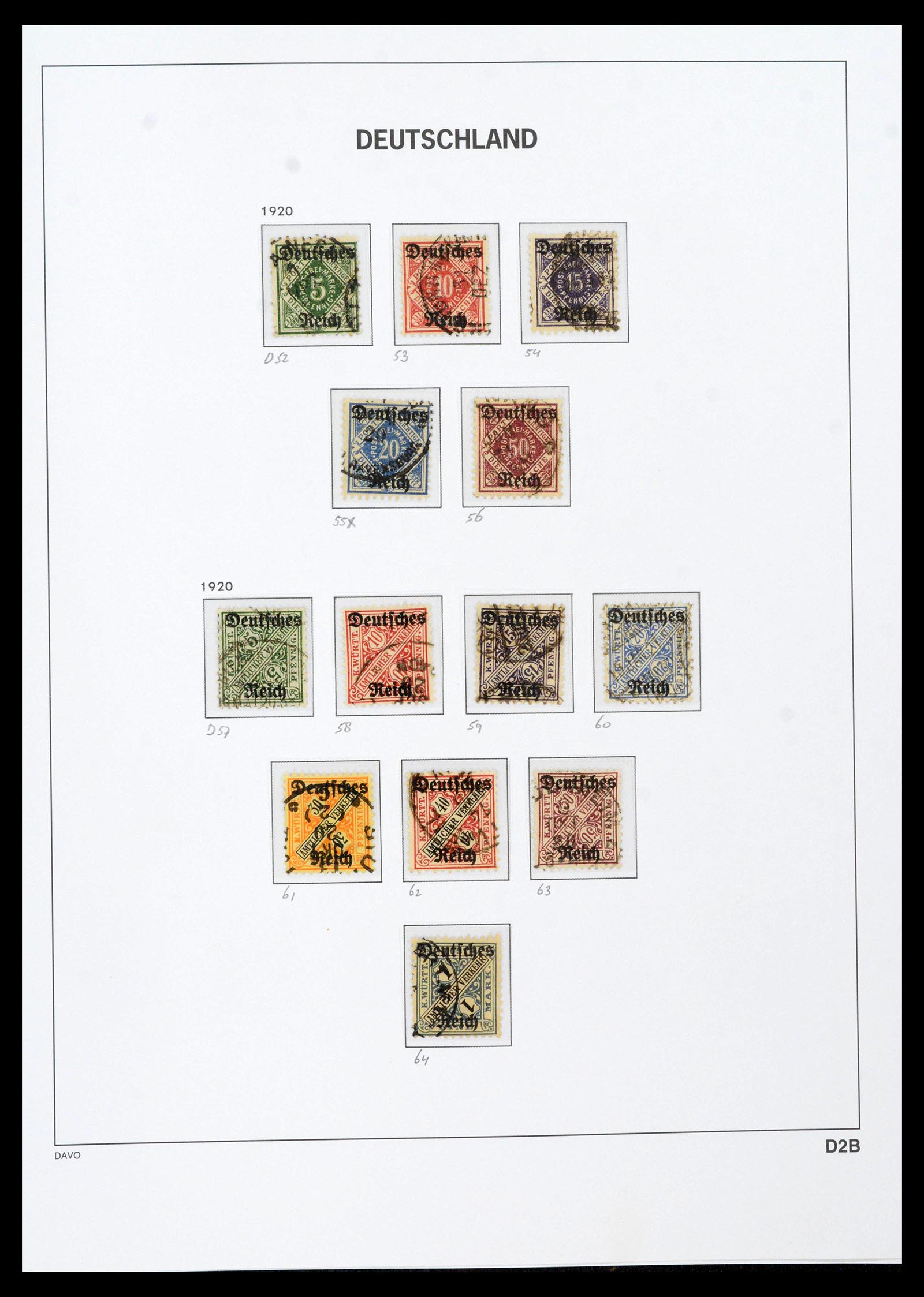 39430 0069 - Stamp collection 39430 German Reich 1872-1945.