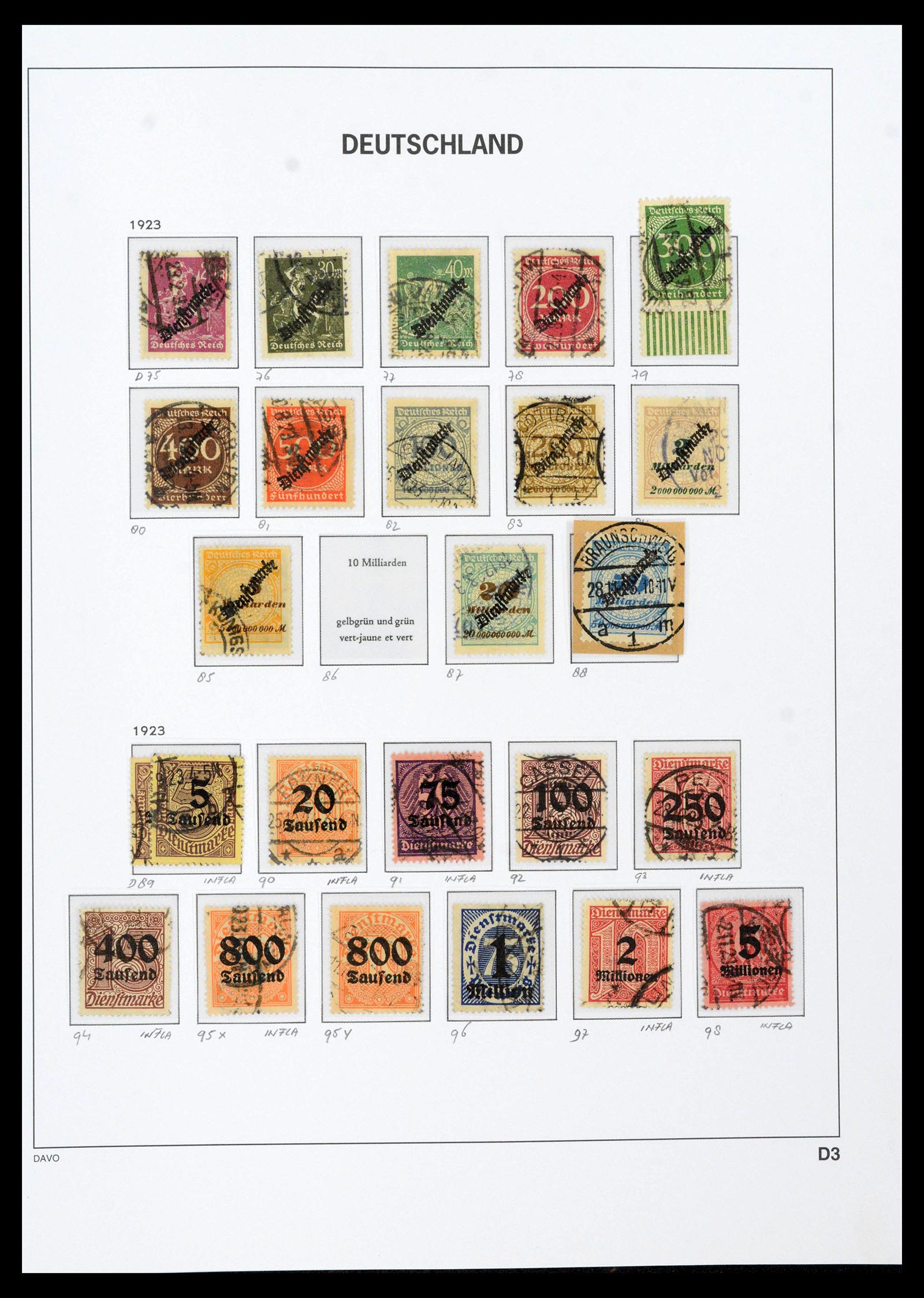 39430 0070 - Stamp collection 39430 German Reich 1872-1945.