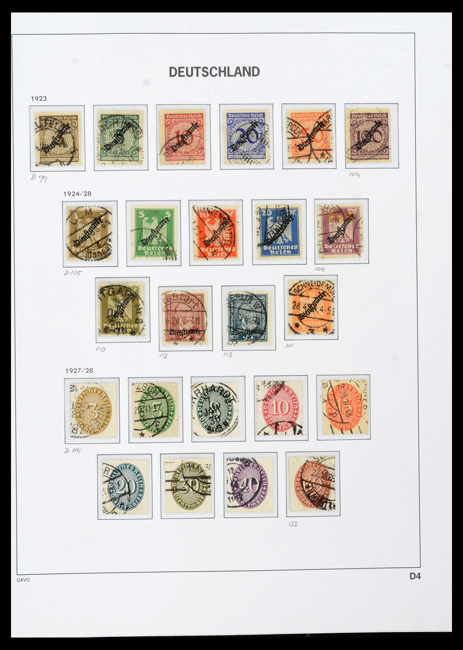 39430 0071 - Stamp collection 39430 German Reich 1872-1945.