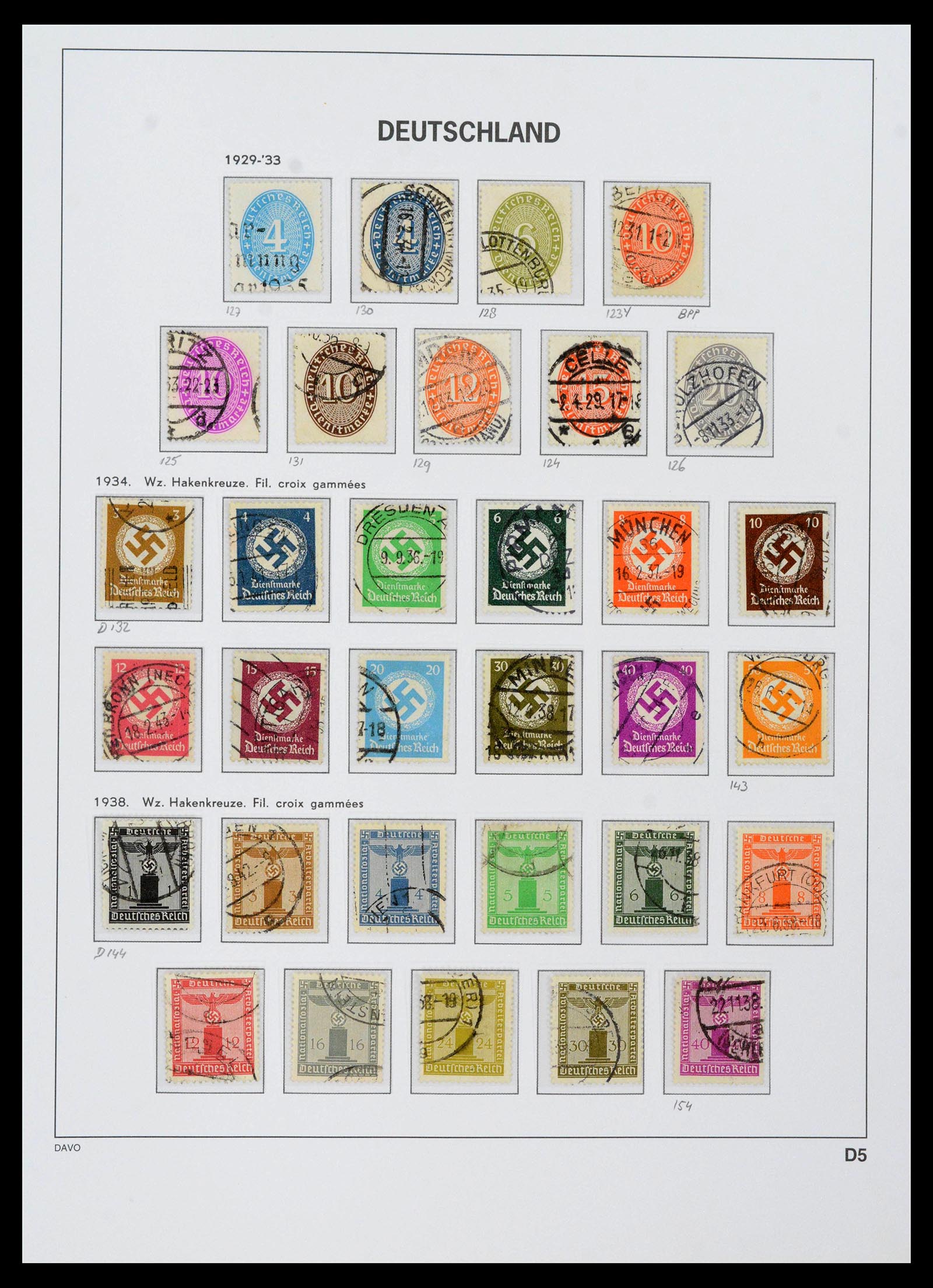 39430 0072 - Stamp collection 39430 German Reich 1872-1945.