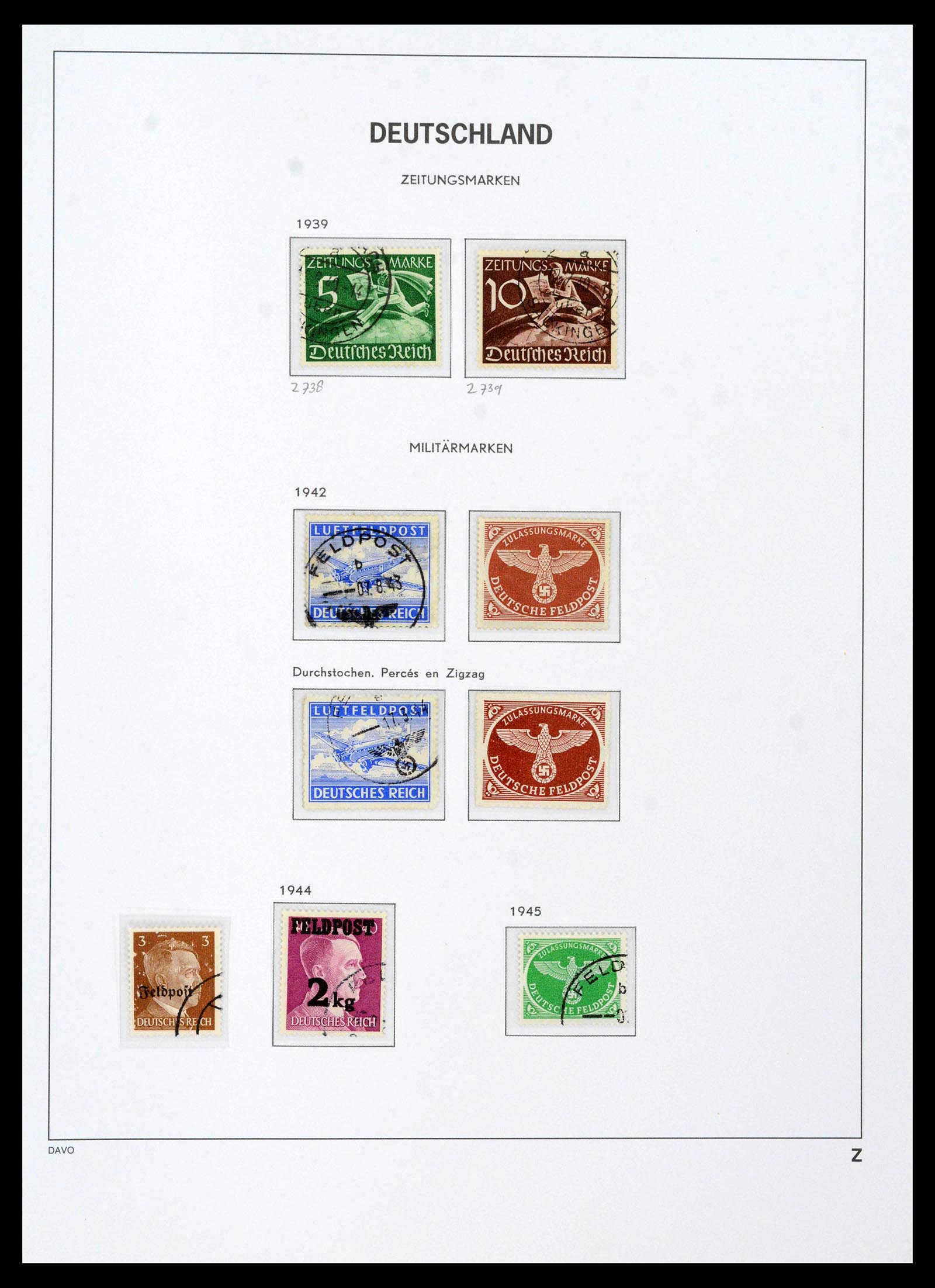 39430 0074 - Stamp collection 39430 German Reich 1872-1945.