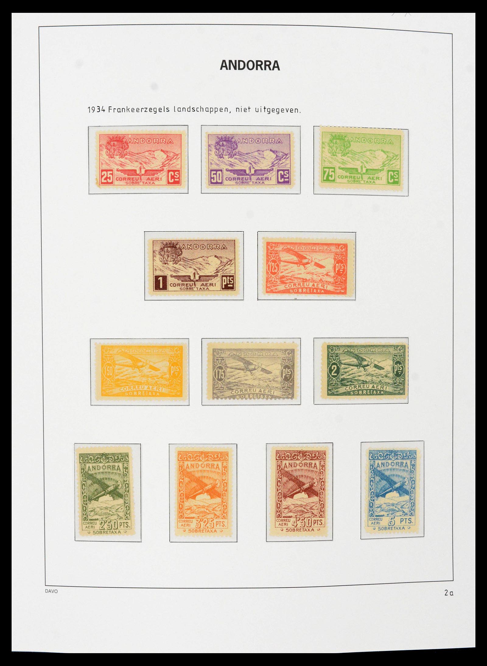 39432 0003 - Postzegelverzameling 39432 Spaans Andorra 1928-2014.