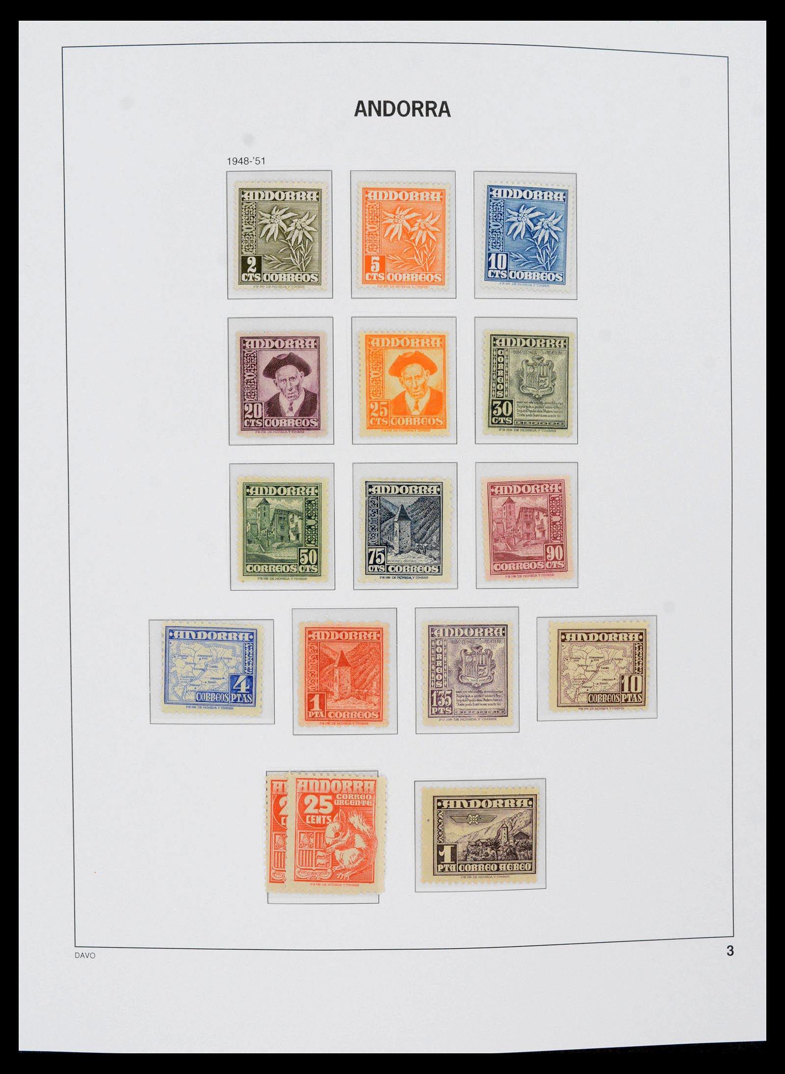 39432 0005 - Postzegelverzameling 39432 Spaans Andorra 1928-2014.