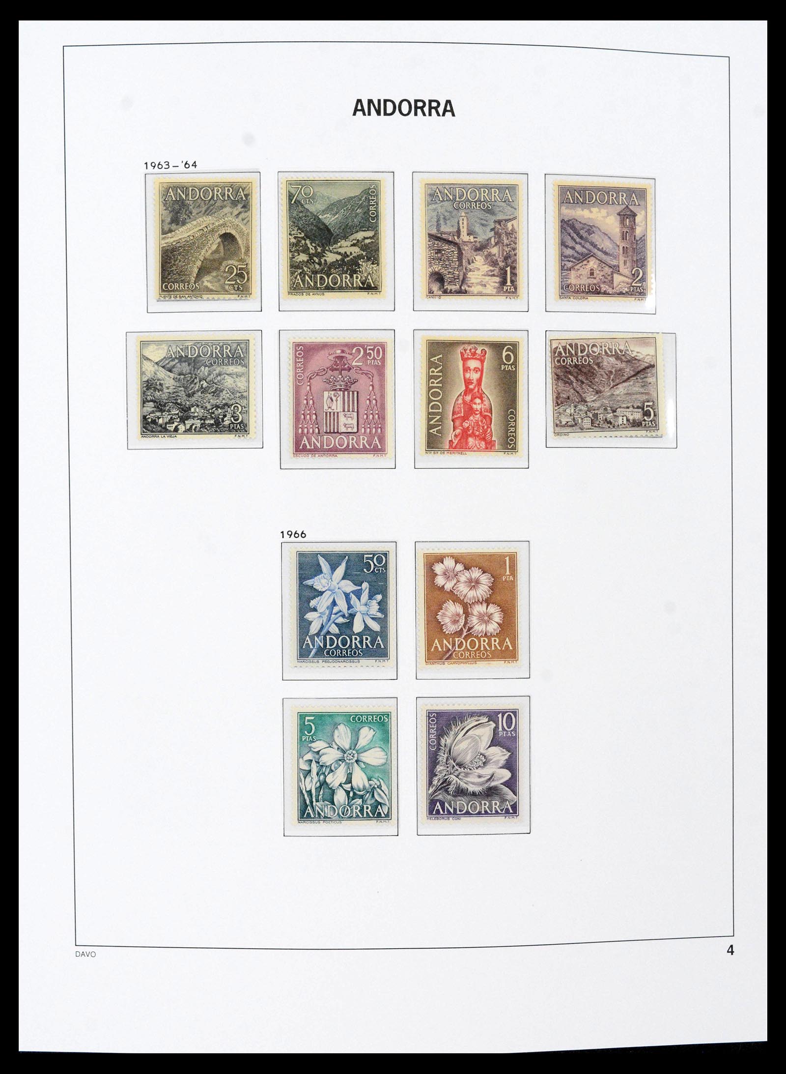39432 0006 - Postzegelverzameling 39432 Spaans Andorra 1928-2014.
