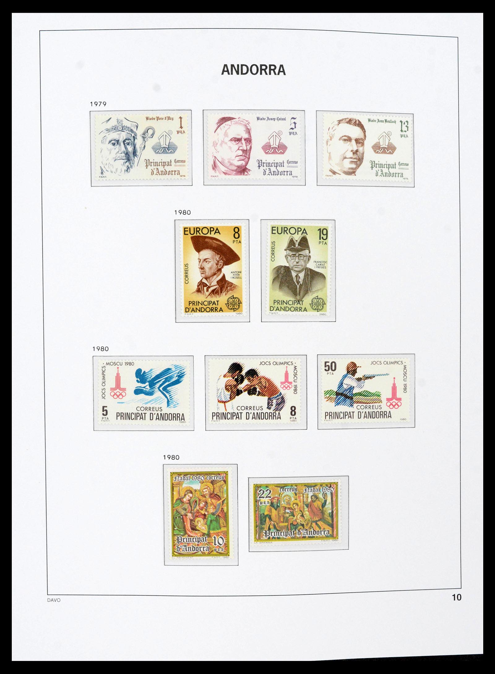39432 0013 - Postzegelverzameling 39432 Spaans Andorra 1928-2014.