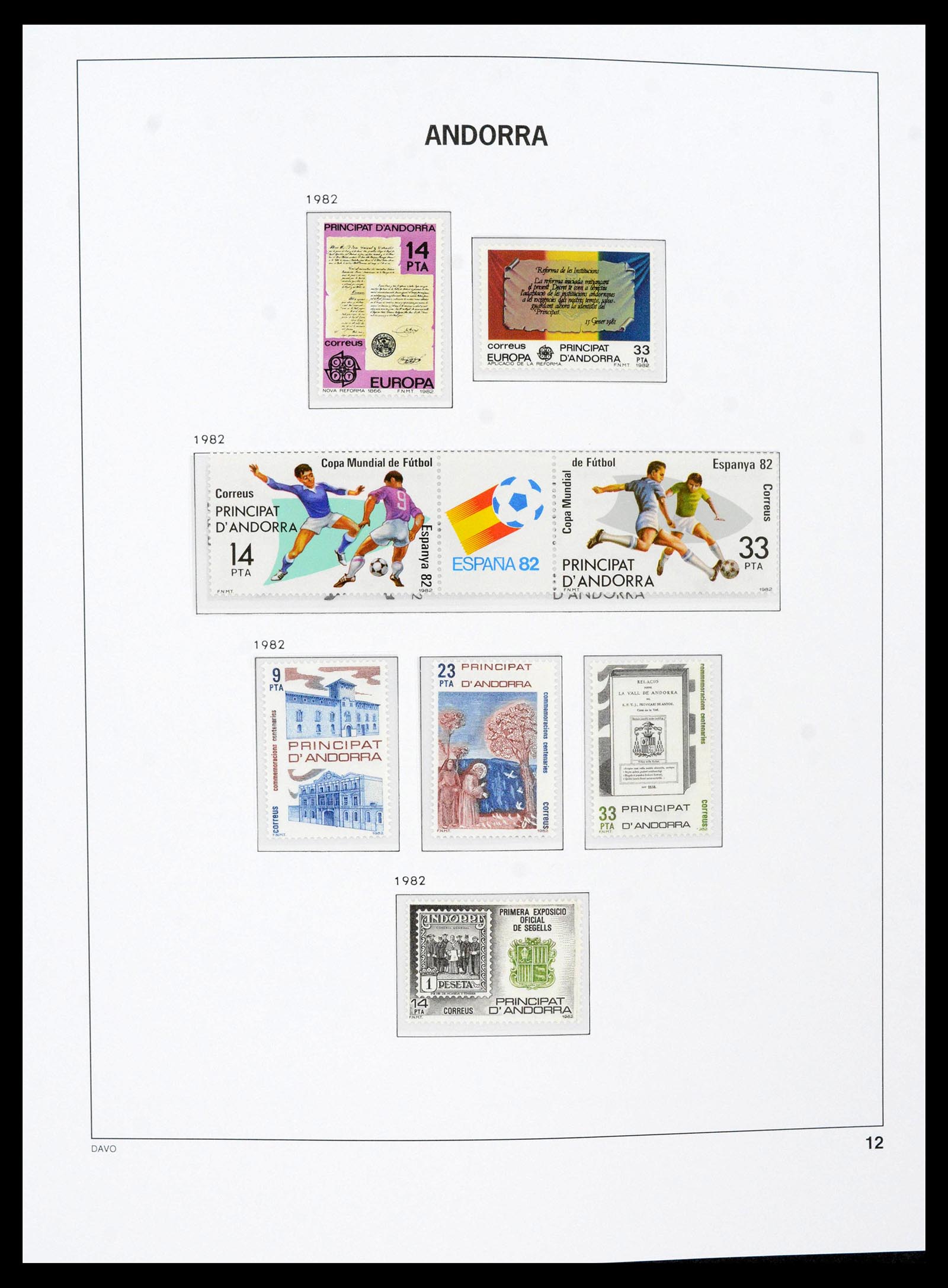 39432 0015 - Postzegelverzameling 39432 Spaans Andorra 1928-2014.
