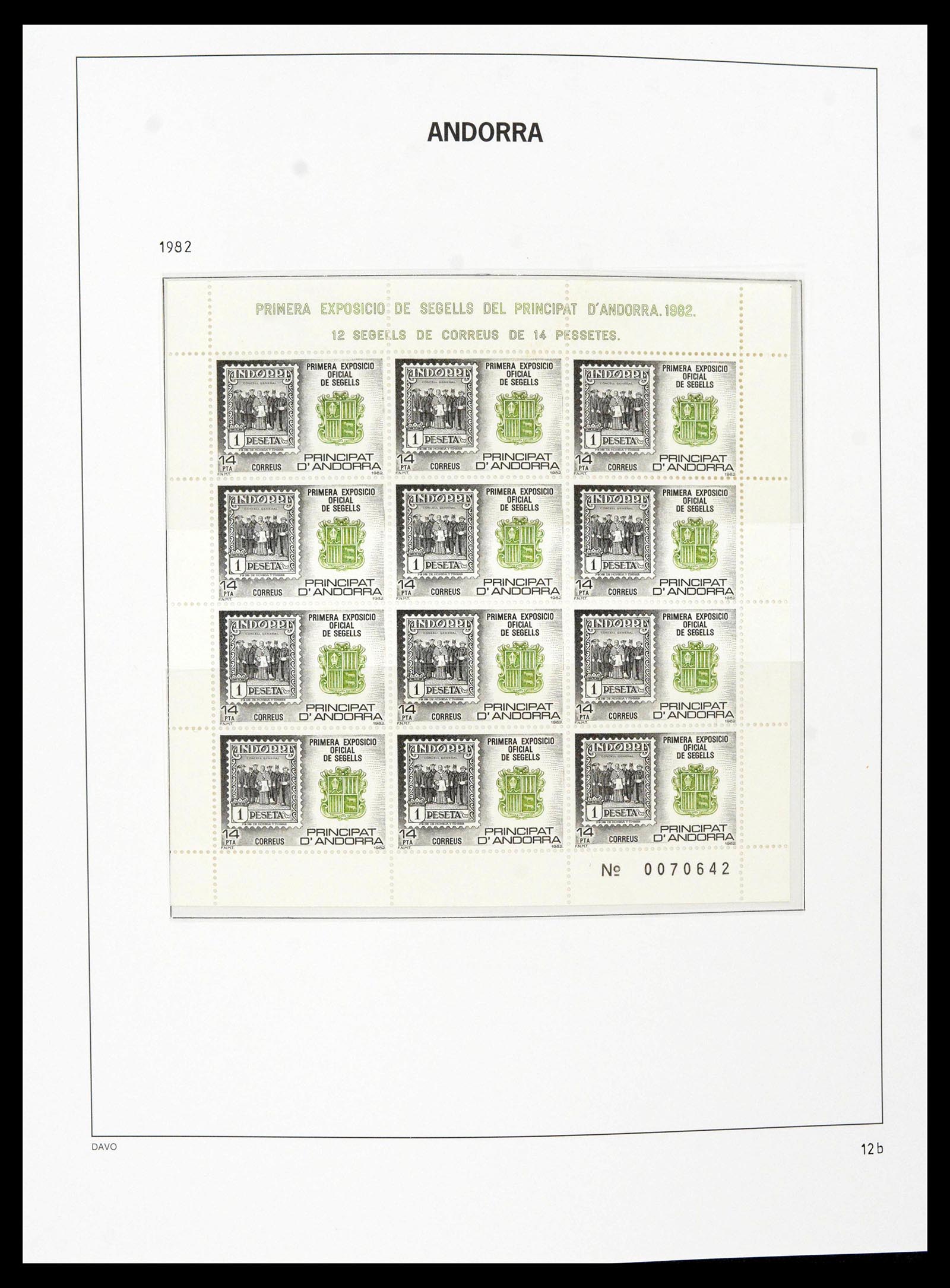 39432 0017 - Postzegelverzameling 39432 Spaans Andorra 1928-2014.
