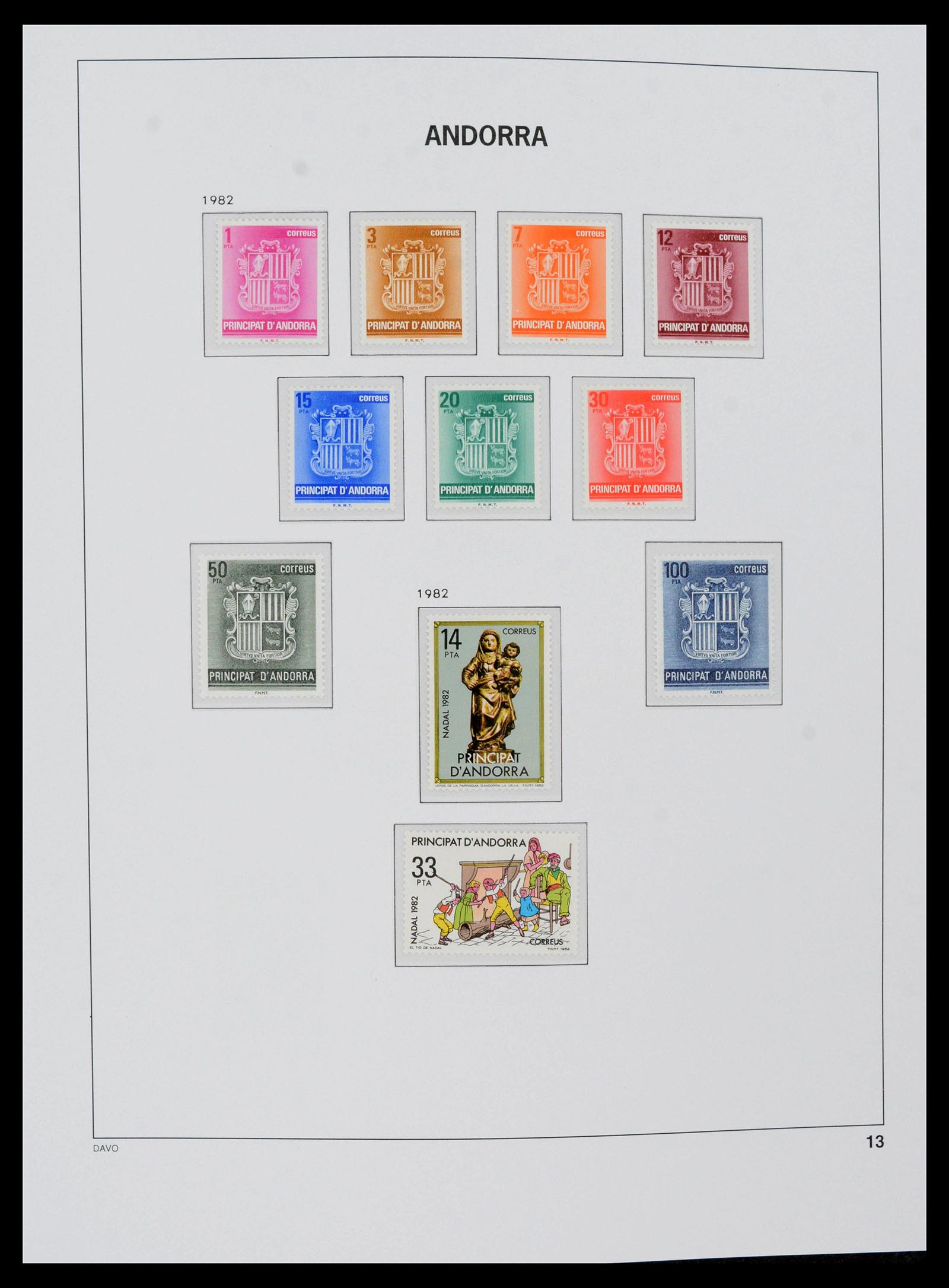 39432 0018 - Postzegelverzameling 39432 Spaans Andorra 1928-2014.