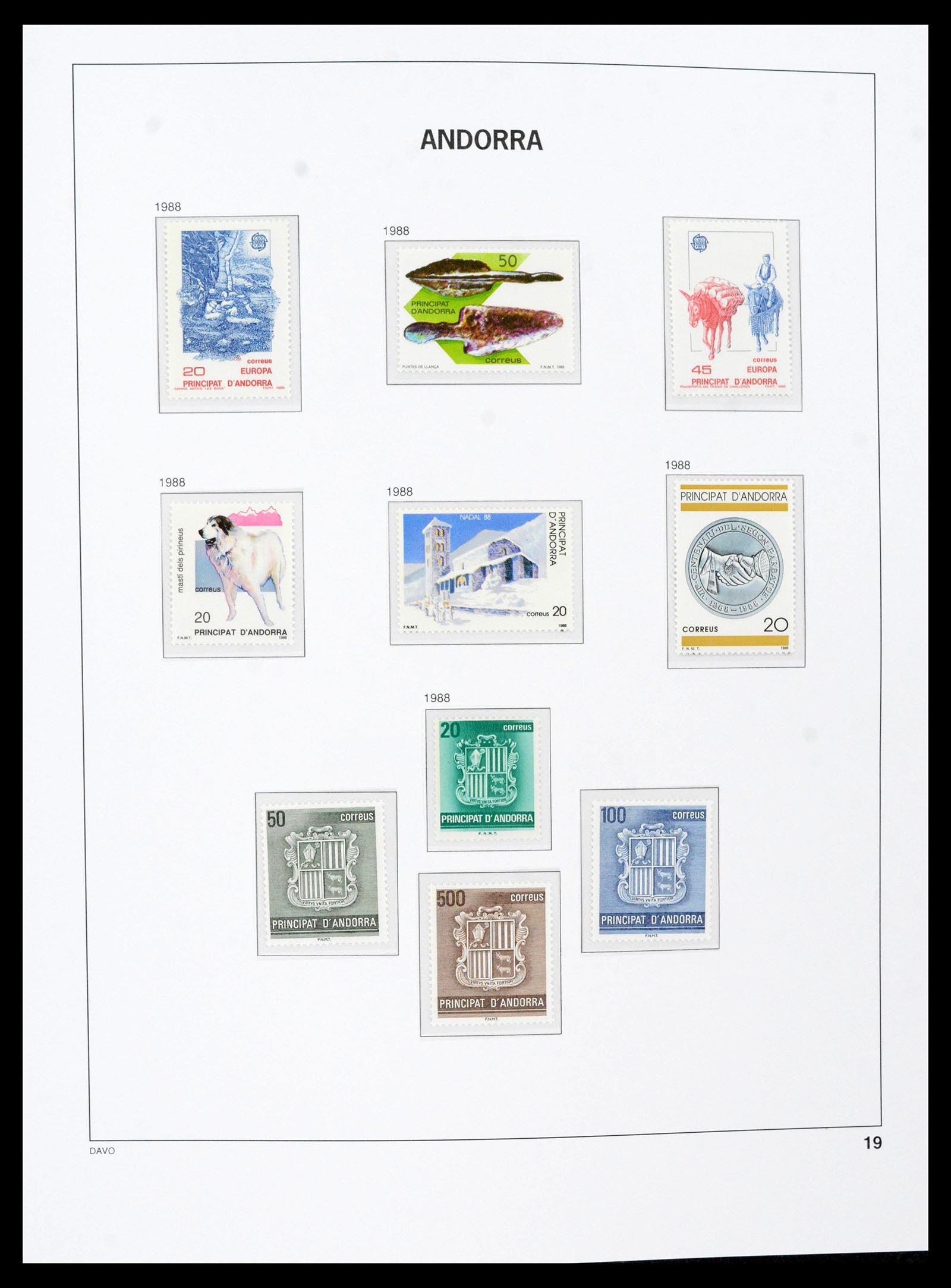 39432 0024 - Postzegelverzameling 39432 Spaans Andorra 1928-2014.